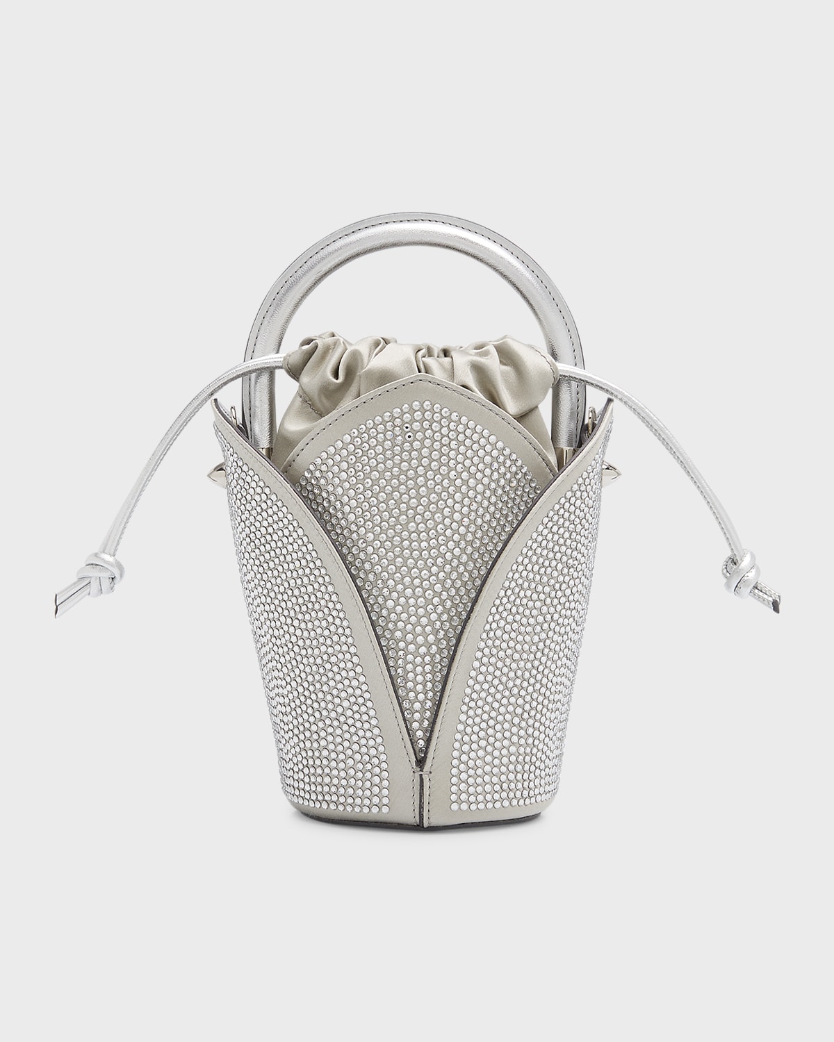 Oscar de la Renta Tulipan Nano Crystal Top-Handle Bag
