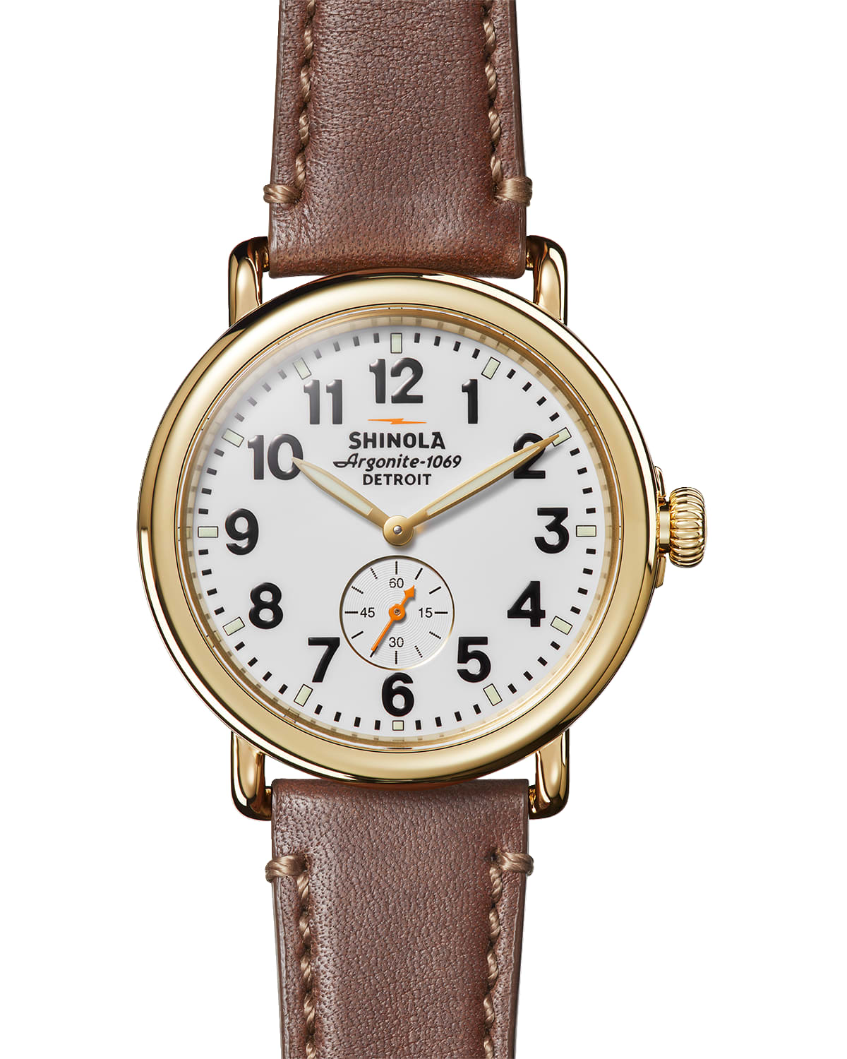 Shinola Men's The Runwell Leather Strap Watch, 41mm