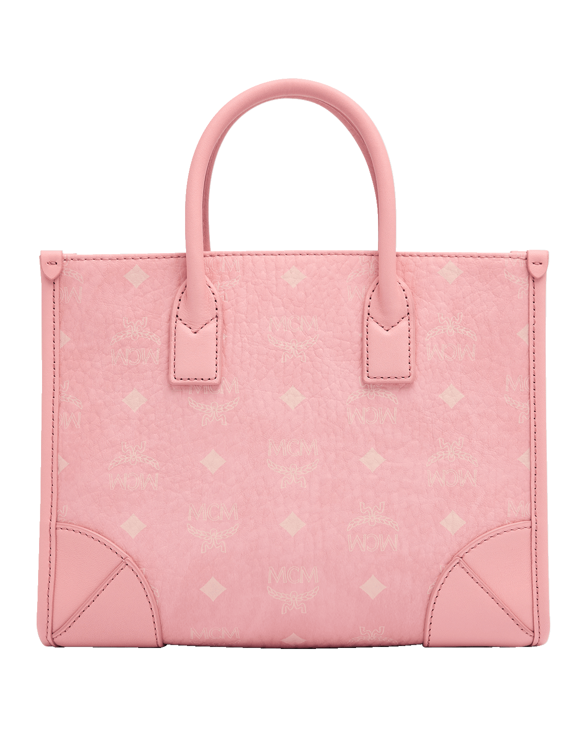 MCM Munchen Small Monogram Top-Handle Bag