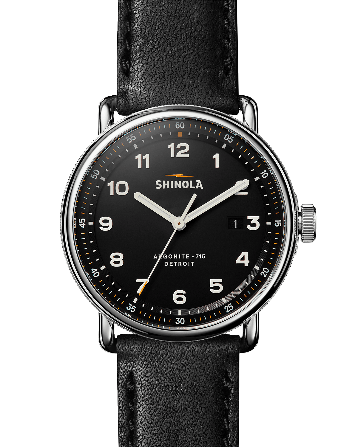 Shinola Men's Canfield Leather Watch, 43mm