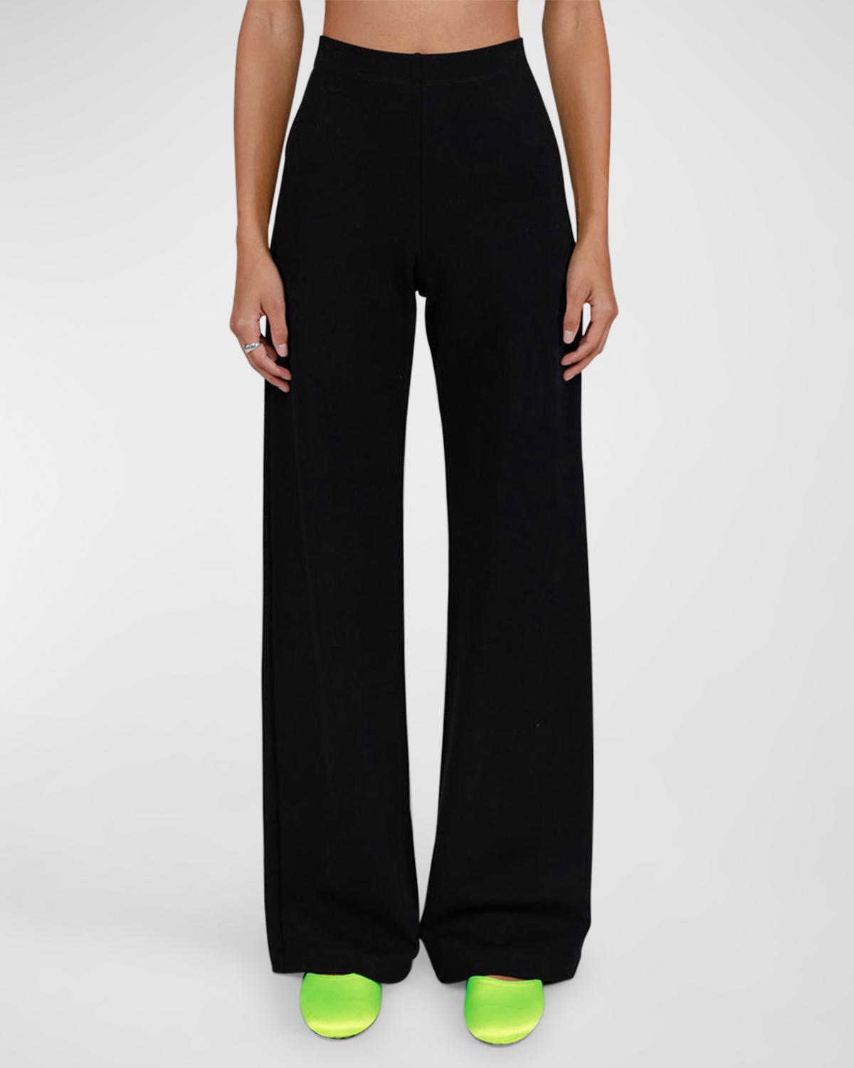 LESET Rio Wide-Leg Ponte Pants