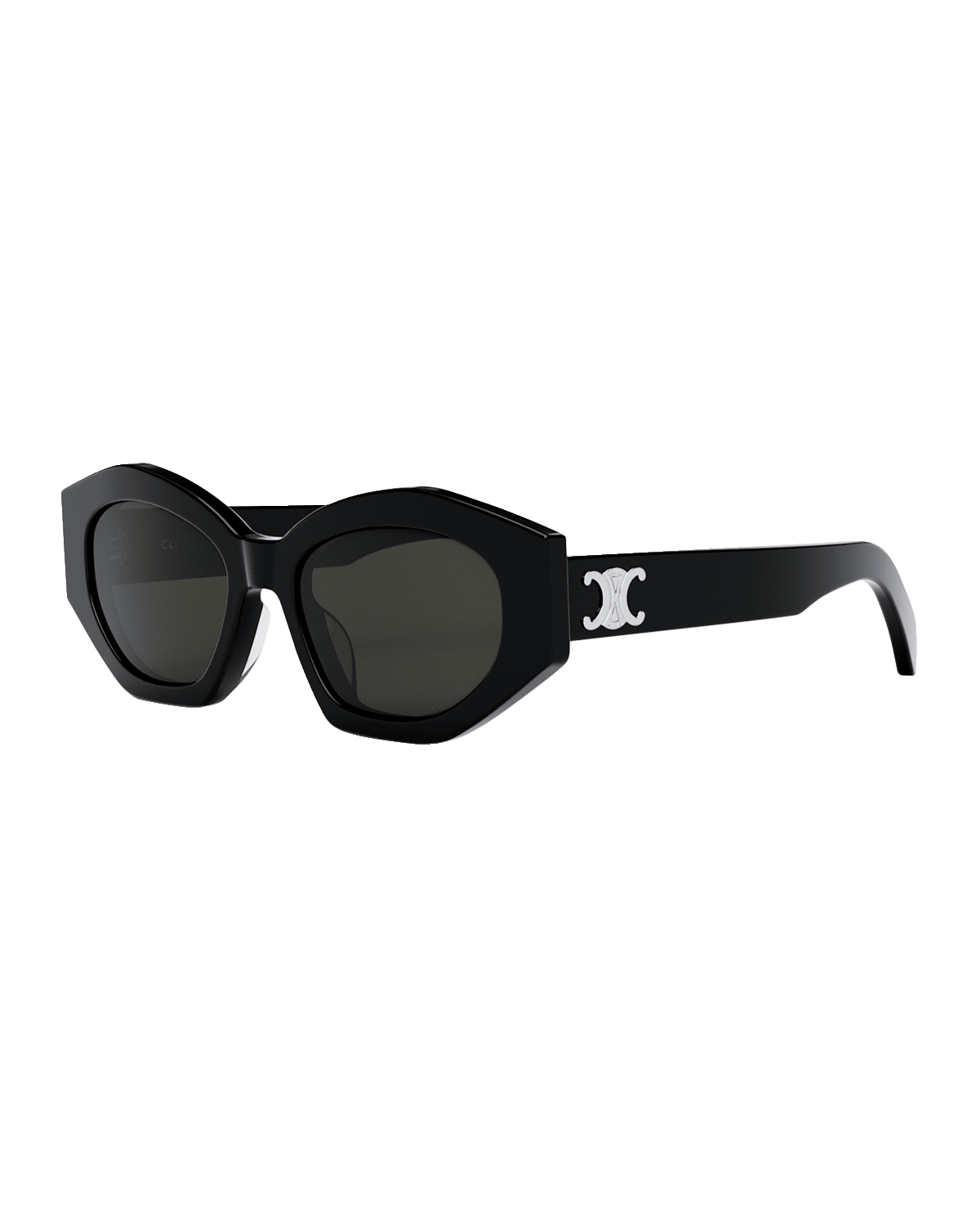 Celine Triomphe Logo Acetate Cat-Eye Sunglasses