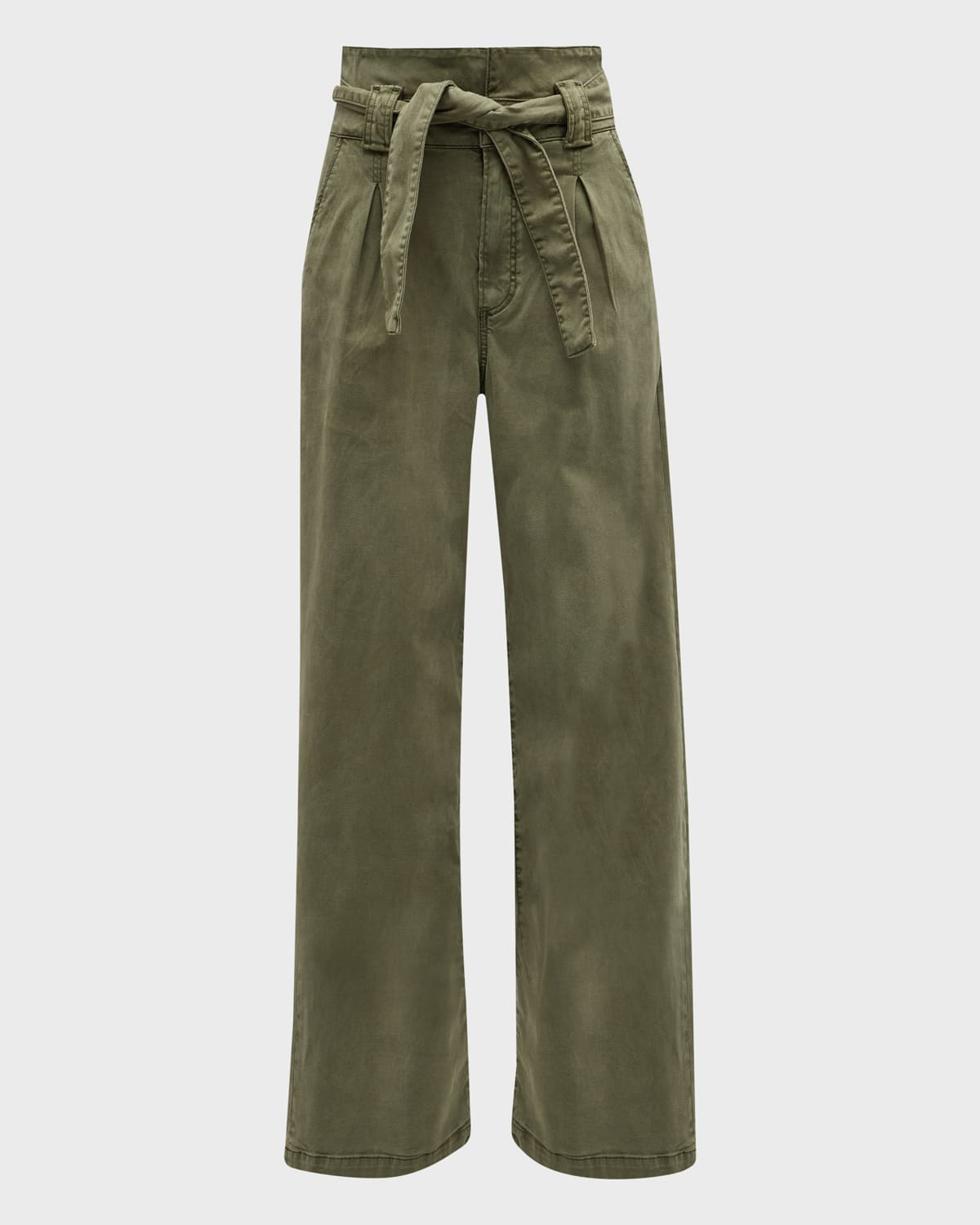 PAIGE Harper Wide-Leg Flutter-Waist Pants