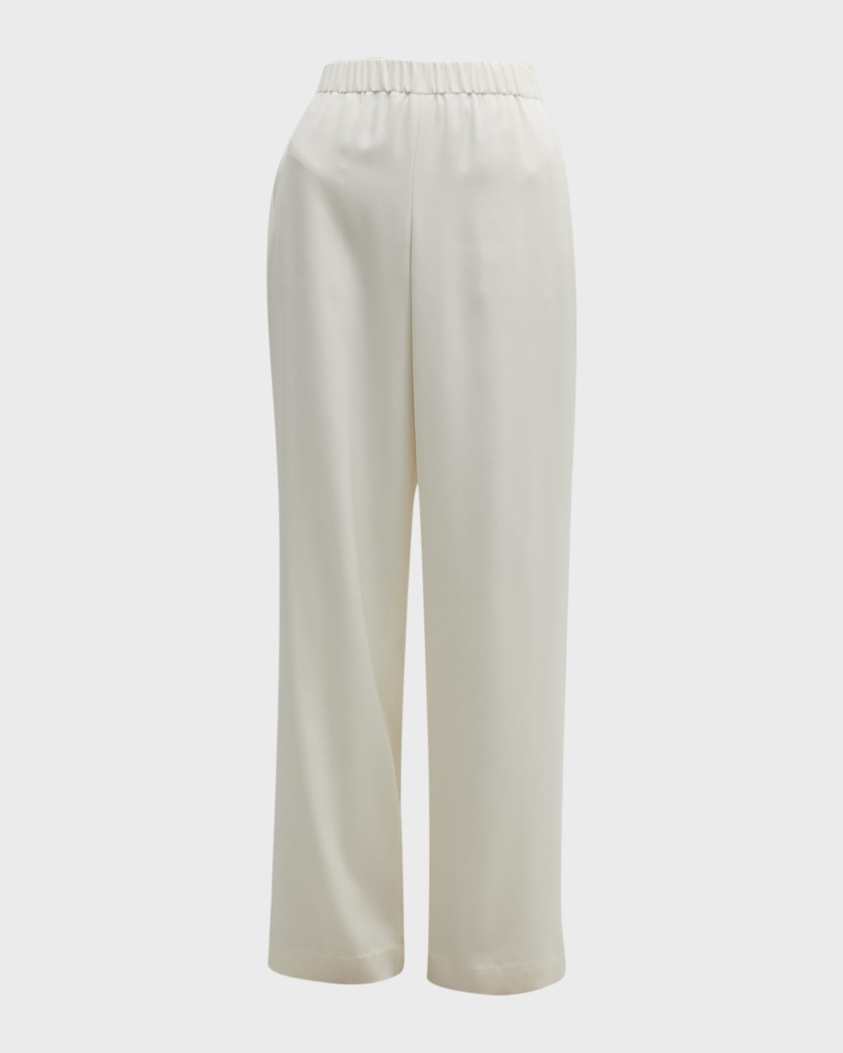 Lafayette 148 New York Perry Wide-Leg Stretch Silk Pants