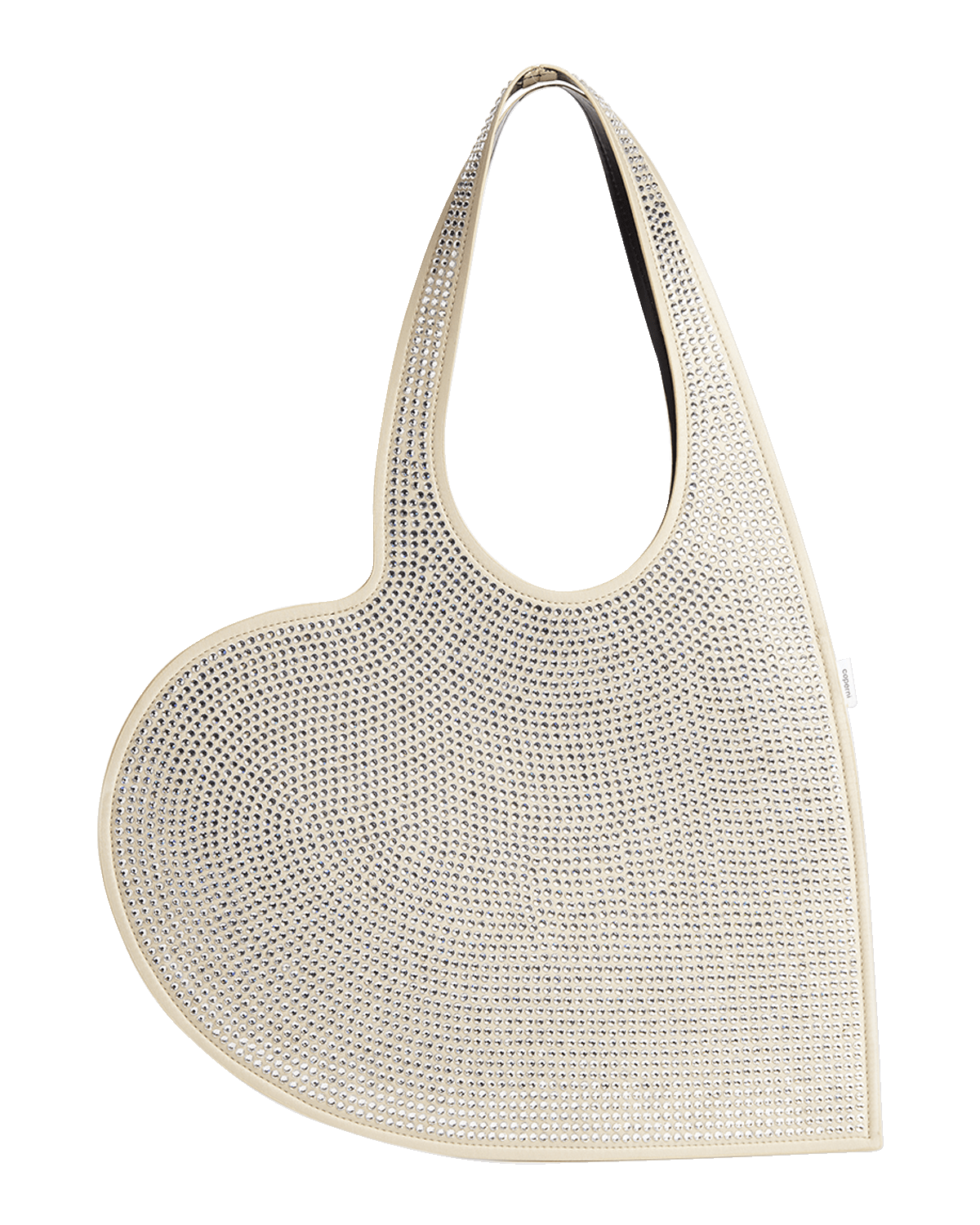 Coperni Crystal-Embellished Mini Heart Tote Bag
