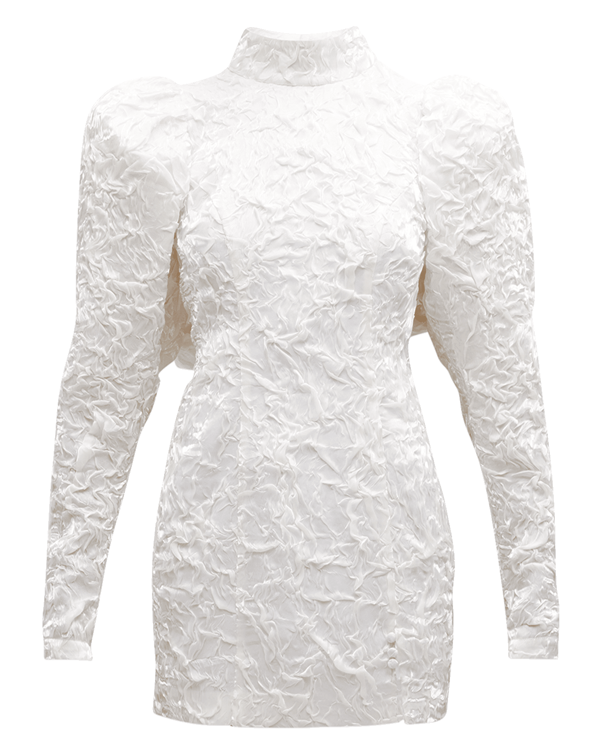 Rotate Birger Christensen Crinkled Cut-Out Mini Dress