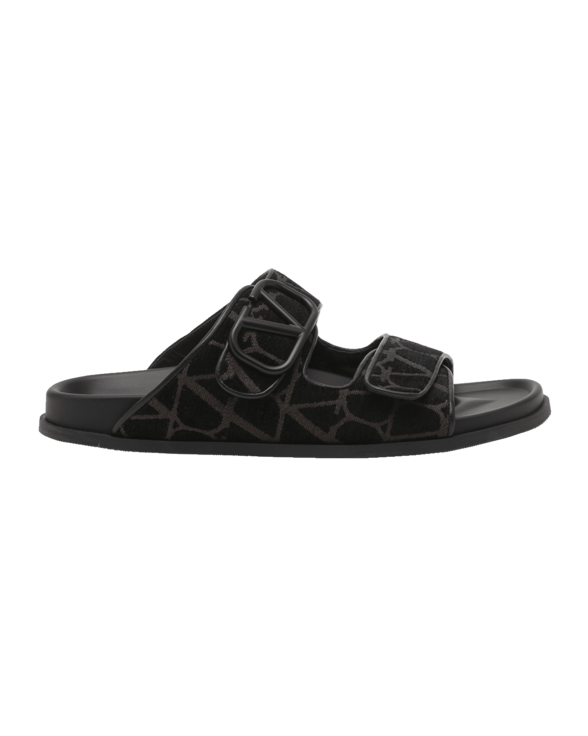 Valentino Garavani Men's V-Logo Textile Slide Sandals