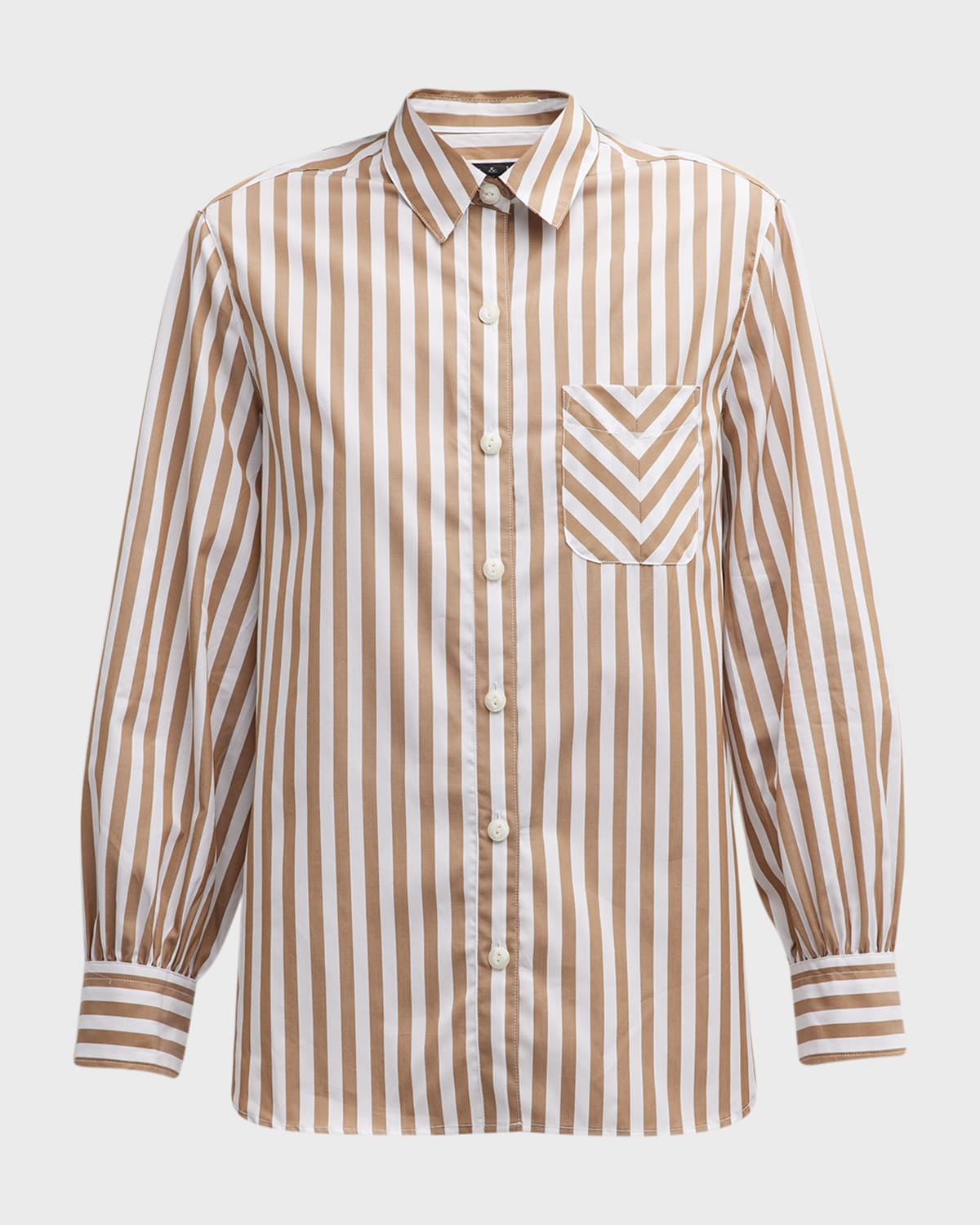 Rag & Bone Maxine Striped Button-Front Shirt