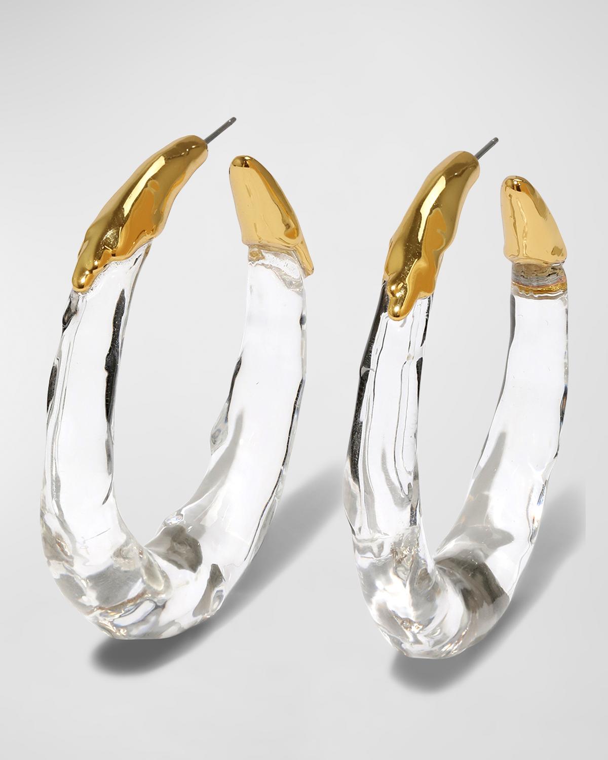 Molten Hoop Earrings