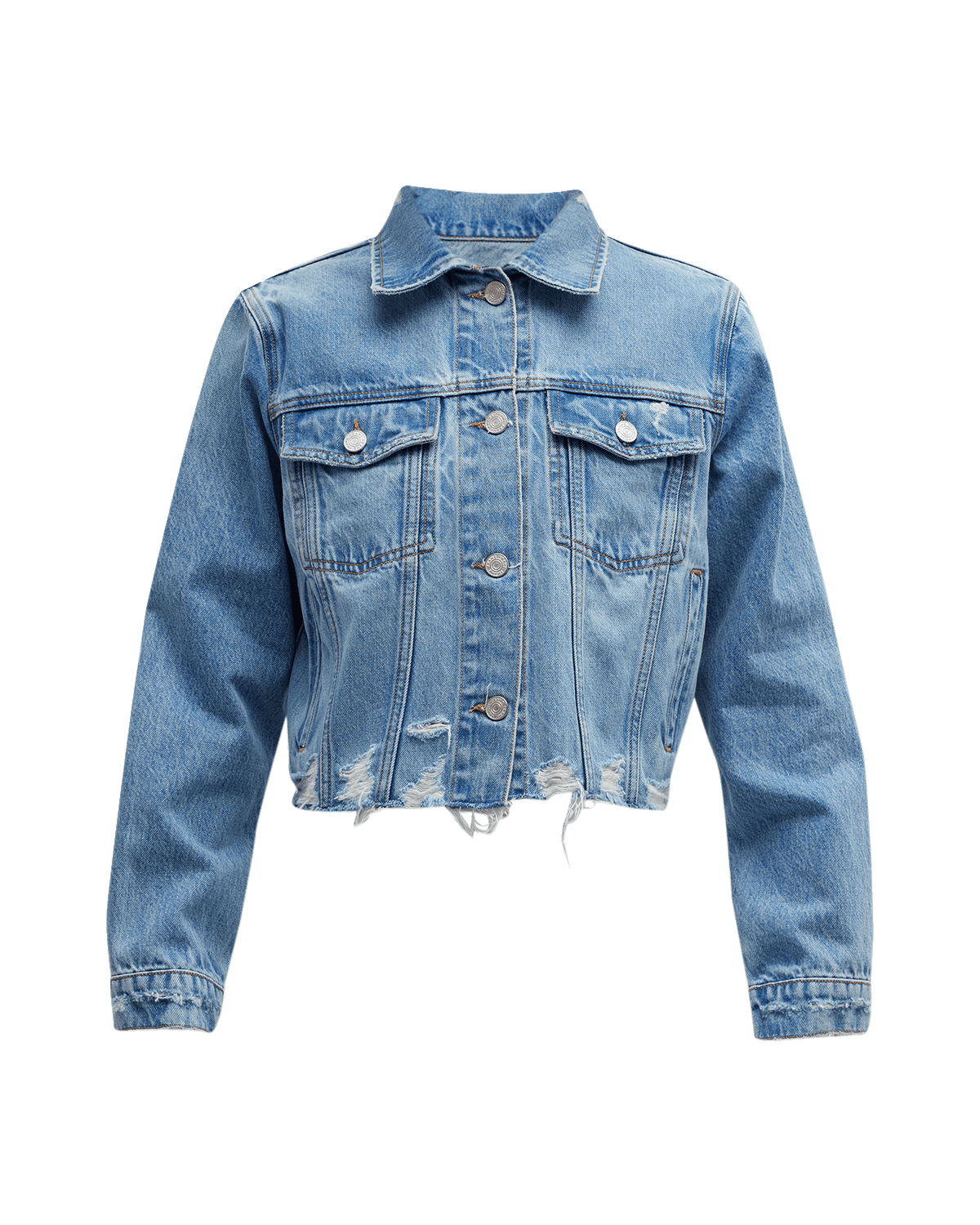 FRAME Vintage Cropped Denim Jacket