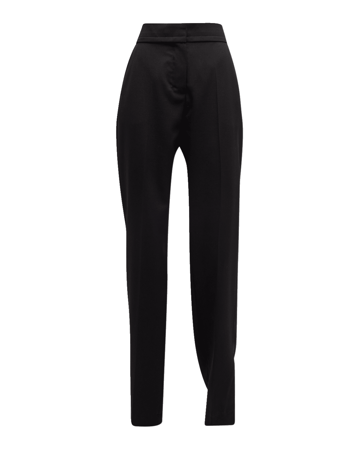 Jacquemus Tibau Slit-Hem Straight-Leg Crepe Pants
