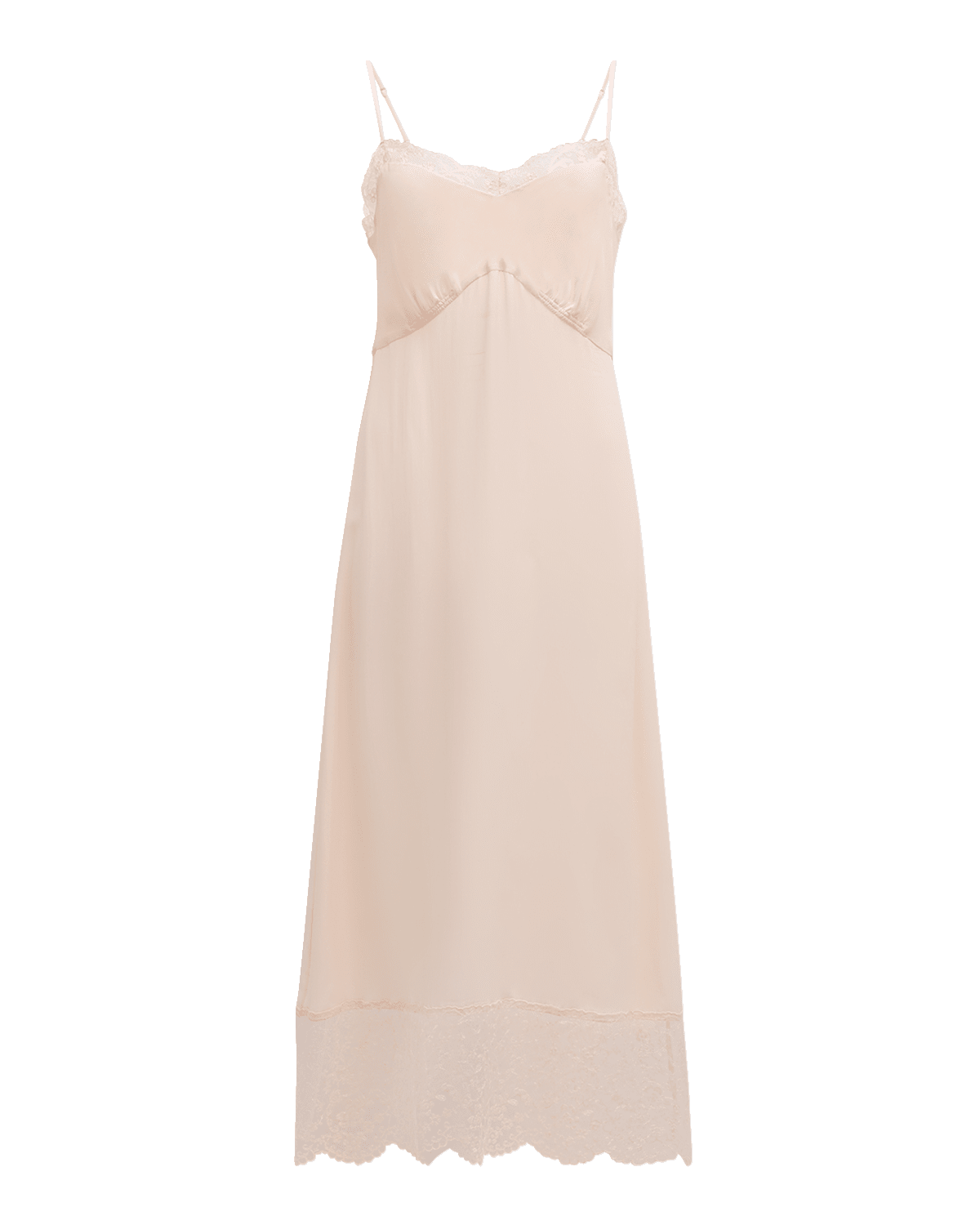 Simone Rocha Lace-Trim Slip Dress