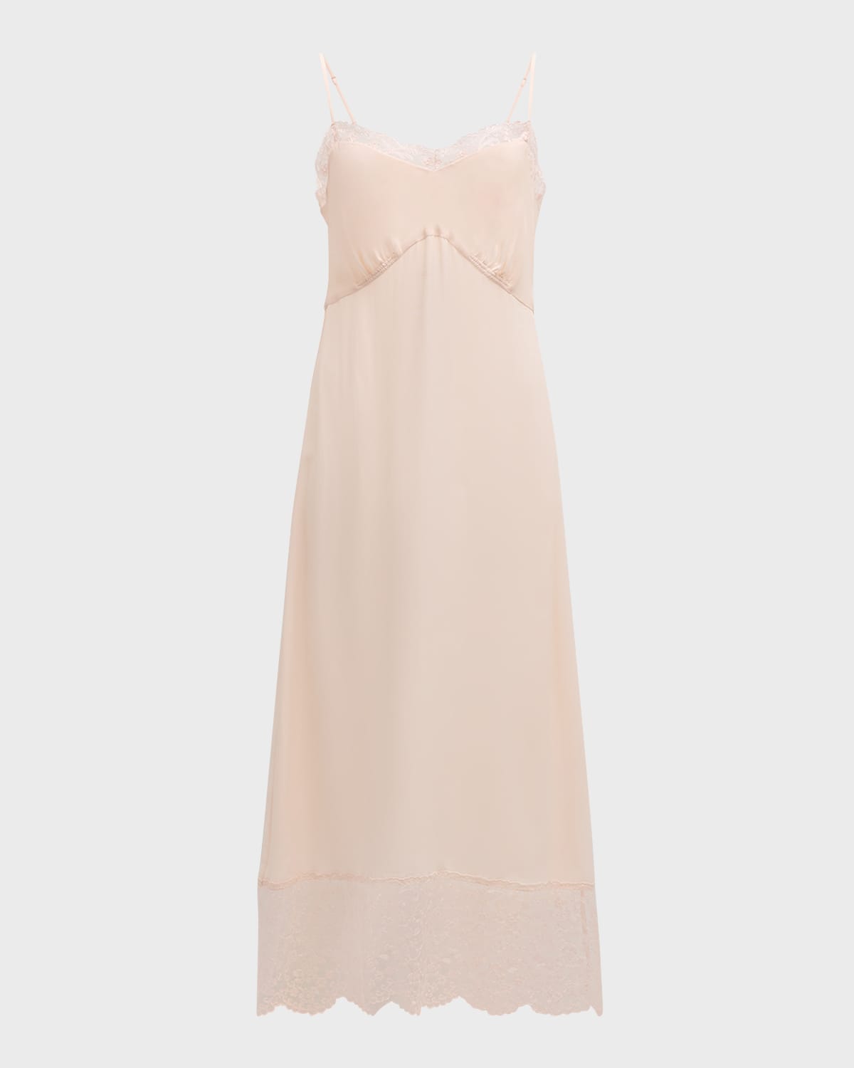 Simone Rocha Lace-Trim Slip Dress