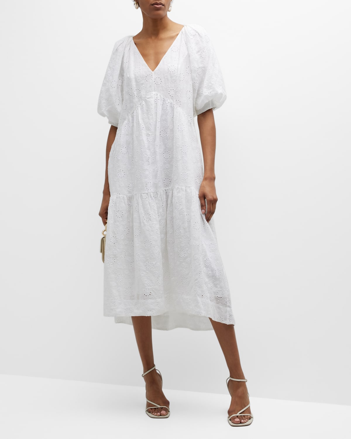White Eyelet Dress Neiman Marcus