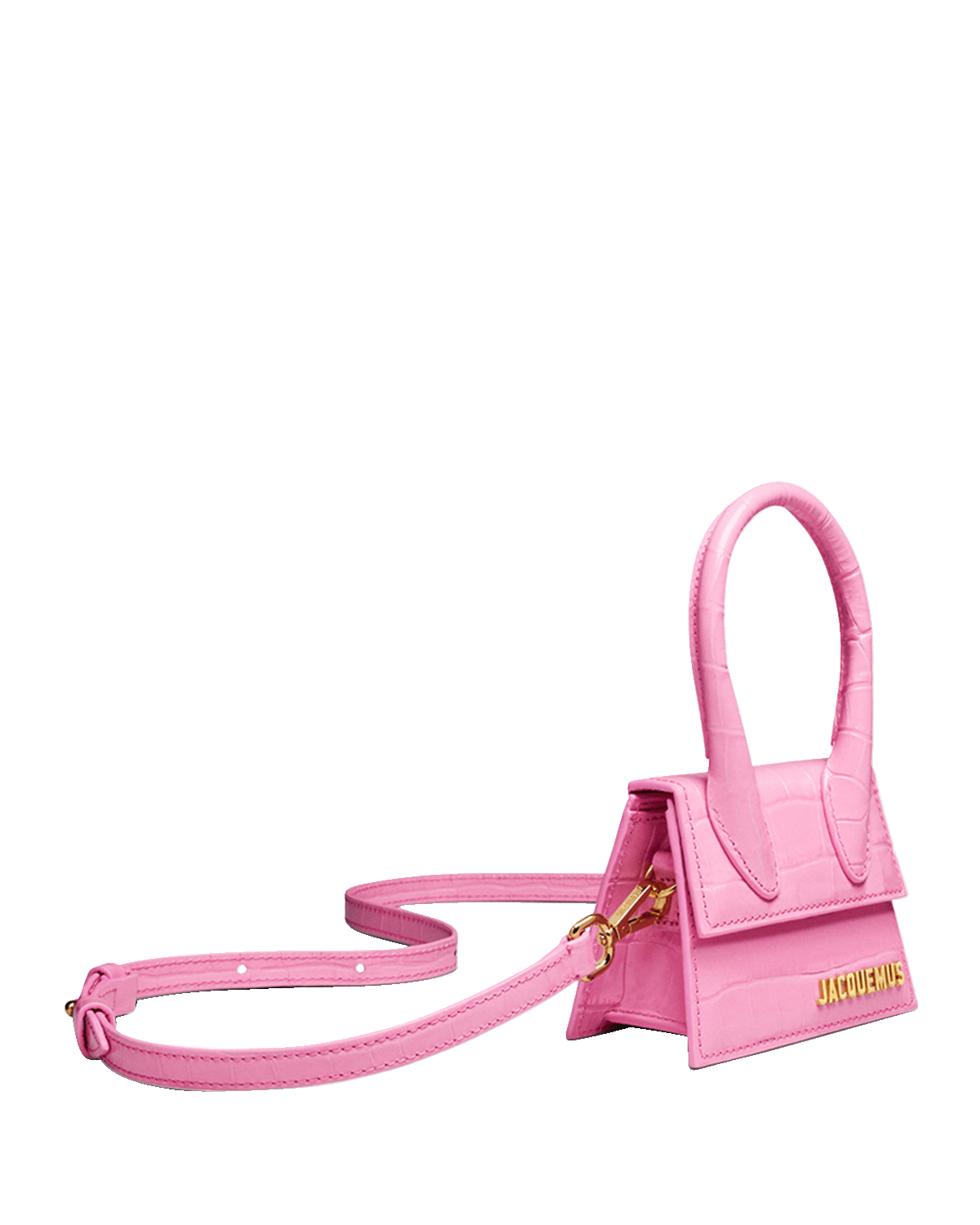 Jacquemus Le Chiquito Croc-Embossed Top-Handle Bag