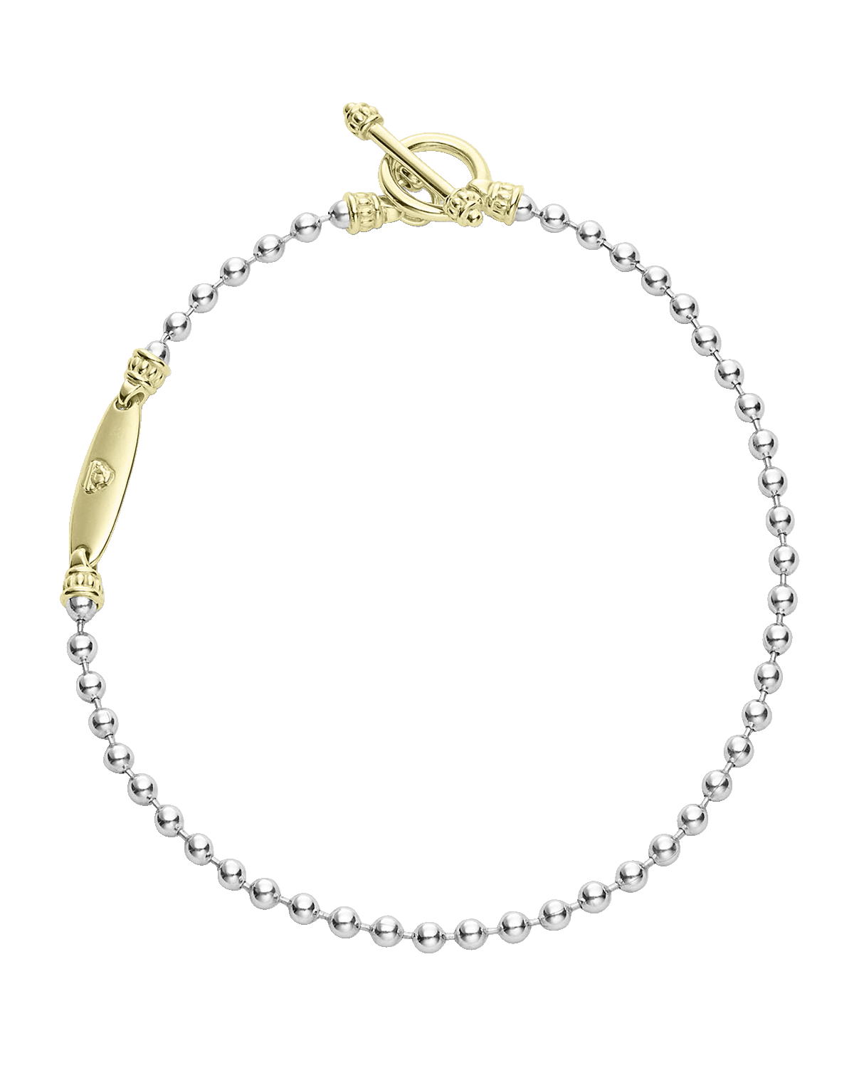 LAGOS Two-Tone Beaded Toggle Bracelet in 18K Gold and Sterling Silver