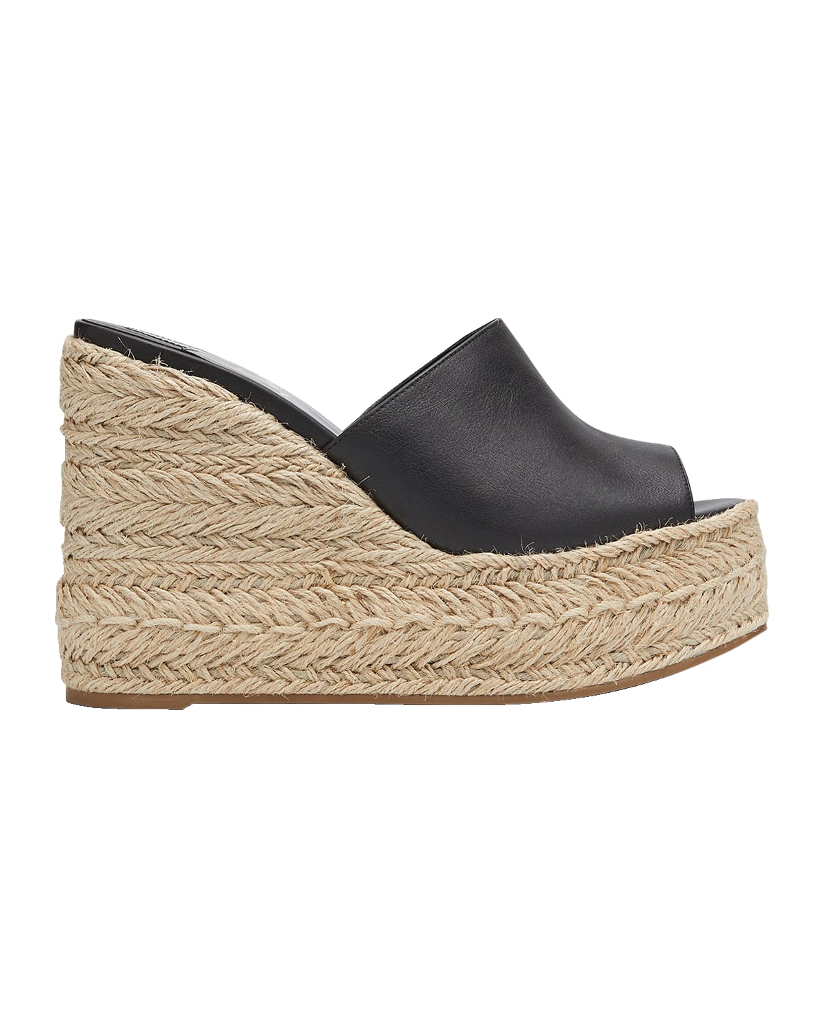 Christian Louboutin Ariella Leather Red Sole Wedge Espadrilles