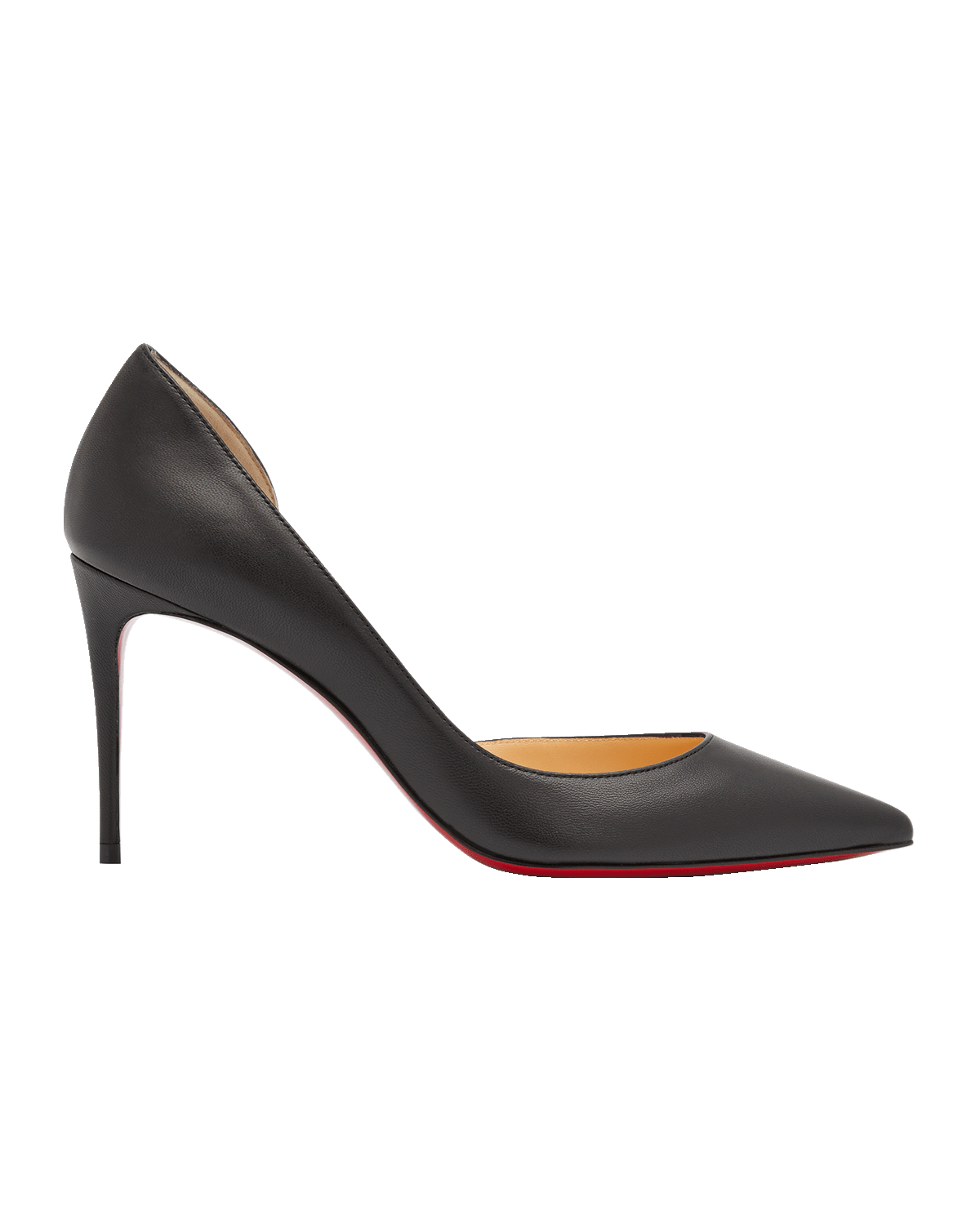 Christian Louboutin Iriza Leather Half-d'Orsay Red Sole Pumps
