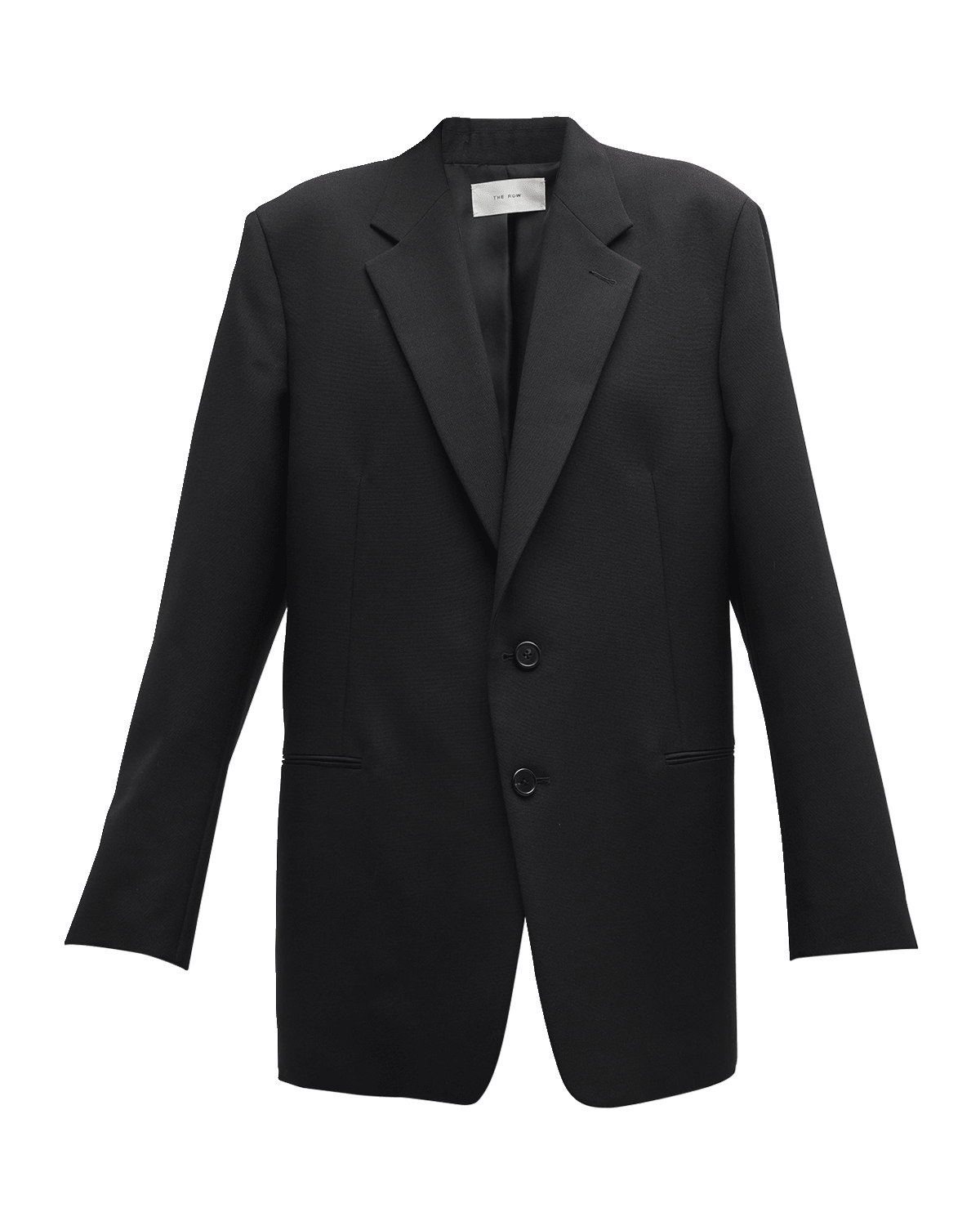 Saint Laurent Denim Peak-Lapel Blazer Jacket | Neiman Marcus