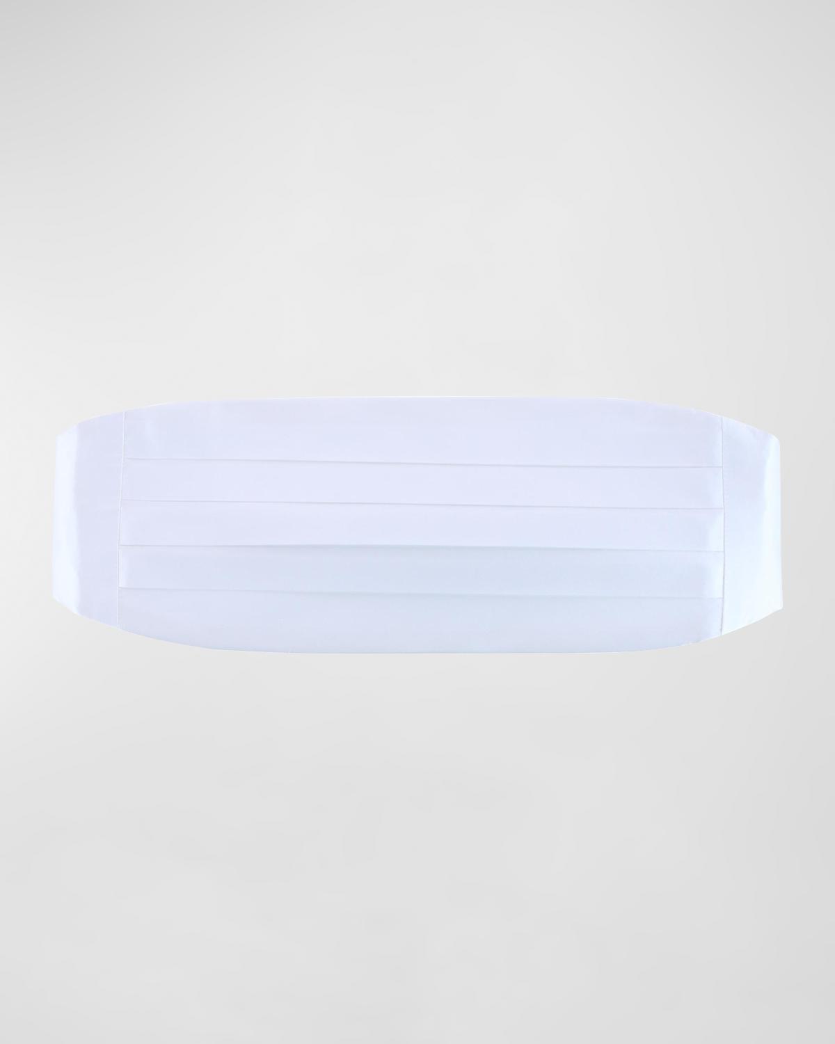 Trafalgar Men's Sutton Pleated Satin Cummerbund
