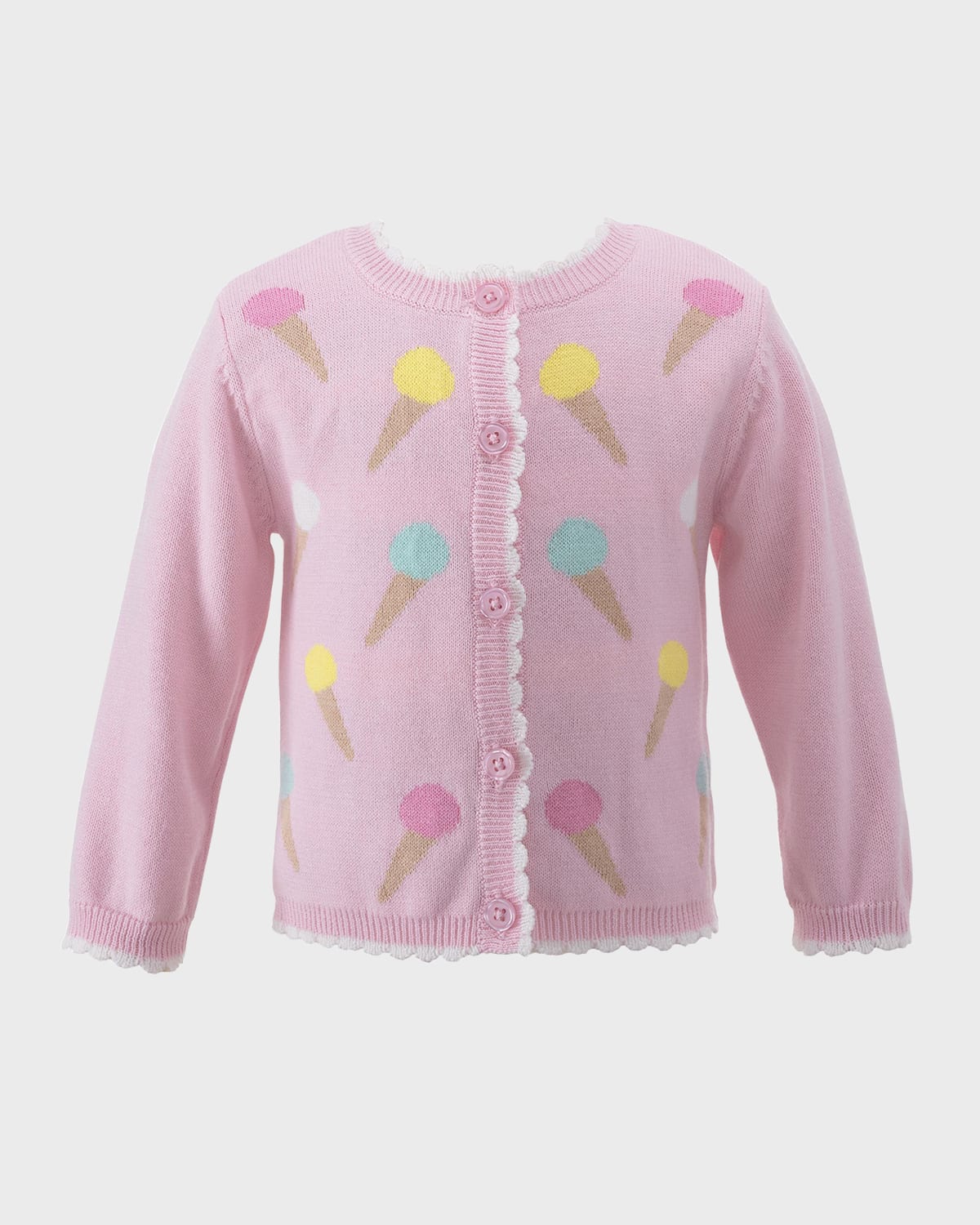 Rachel Riley Girl's Ice Cream Cardigan, Size 3M-24M
