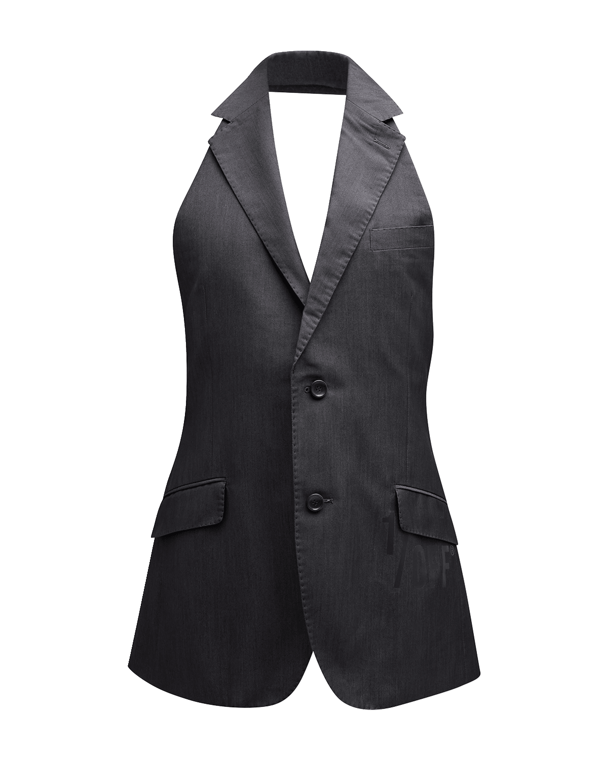 1/OFF One-Of-A-Kind Sleeveless Halter Jacket Mini Dress