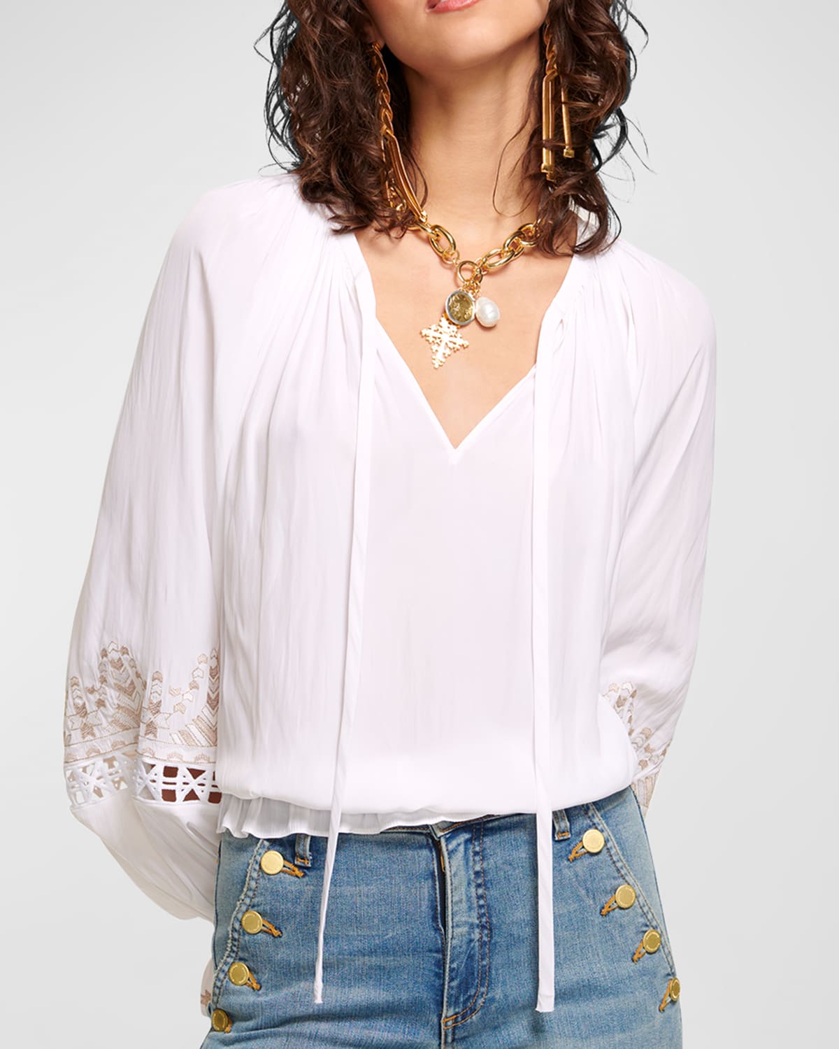 Araminta Embroidered Blouse main image 0