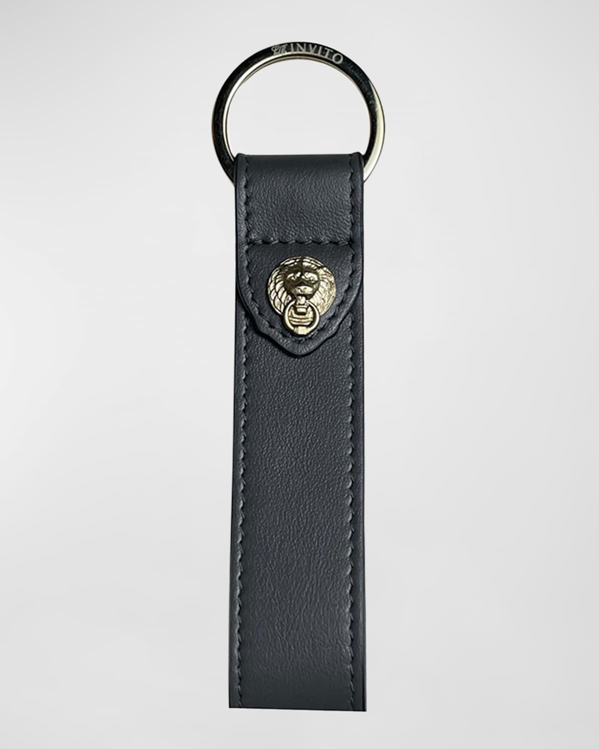 Bell 'INVITO Leather Logo Keychain