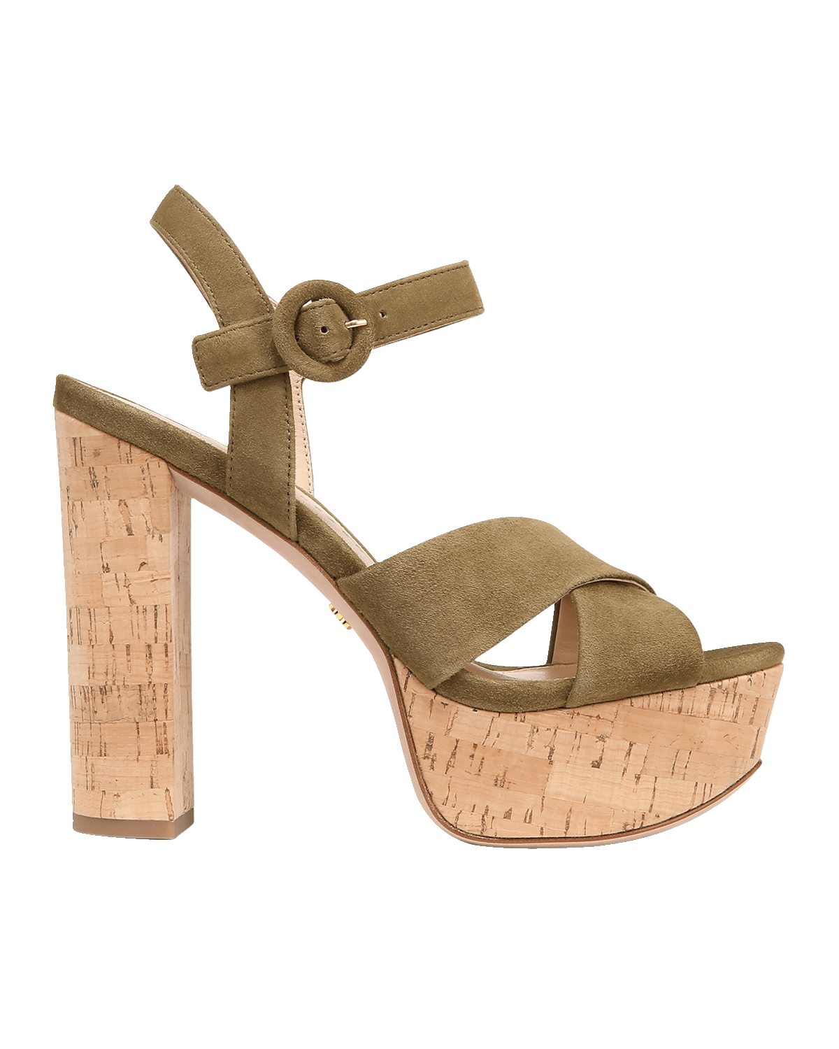 Veronica Beard Lucille Suede Crisscross Platform Sandals