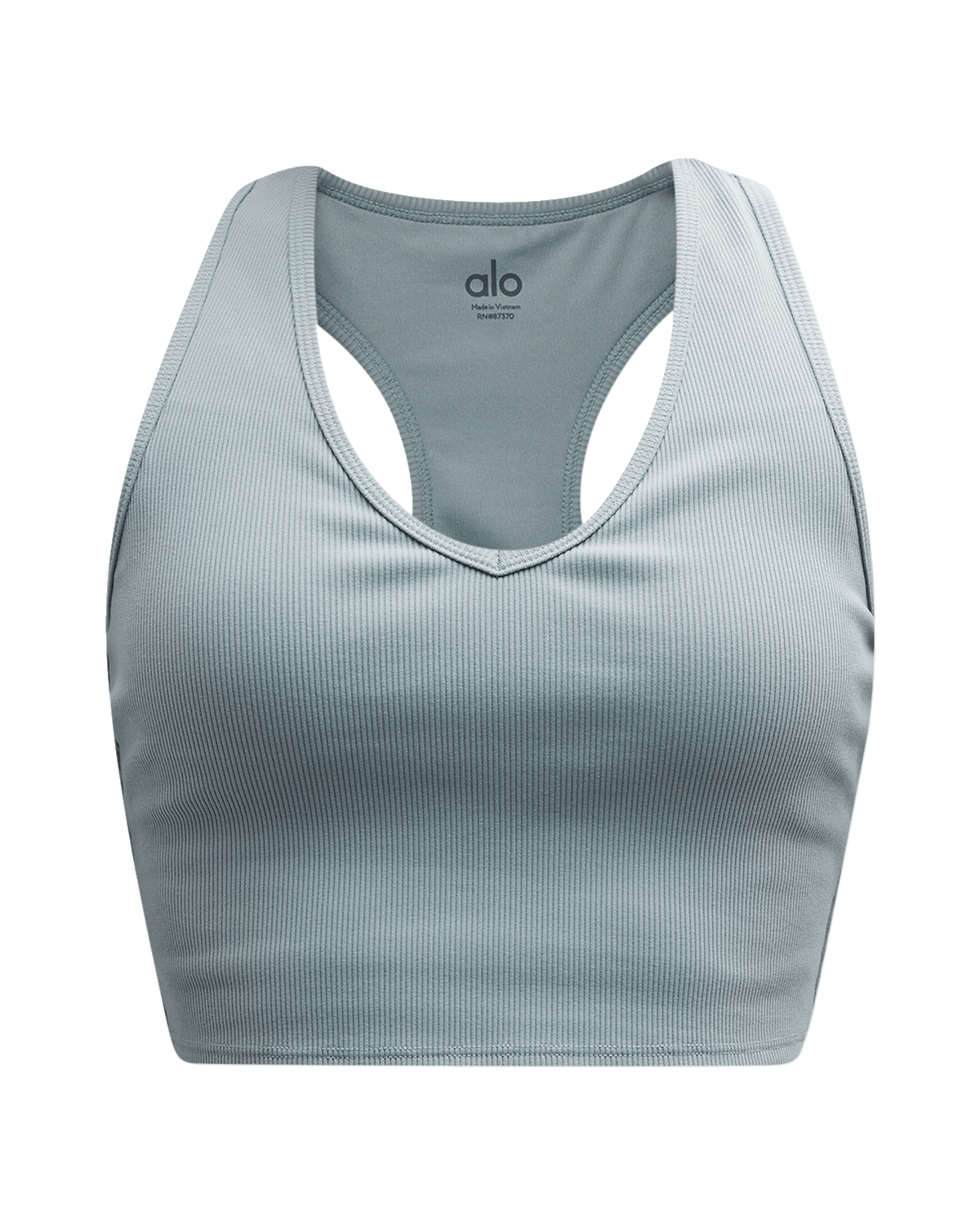 Alo Yoga Goddess Ribbed Cropped Racerback Tank Top