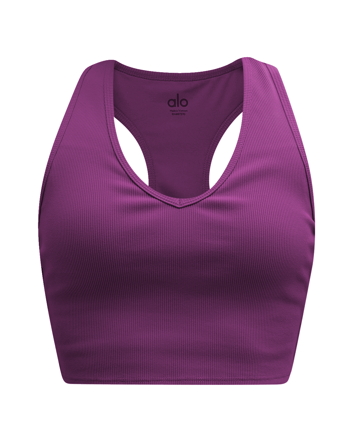 Alo Yoga Goddess Ribbed Cropped Racerback Tank Top