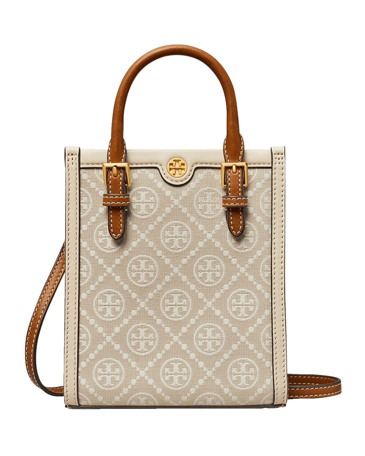 Tory Burch Mini T Monogram Canvas Tote Bag