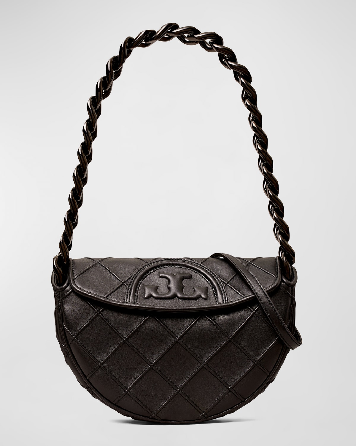 Tory Burch Fleming Mini Crescent Shoulder Bag