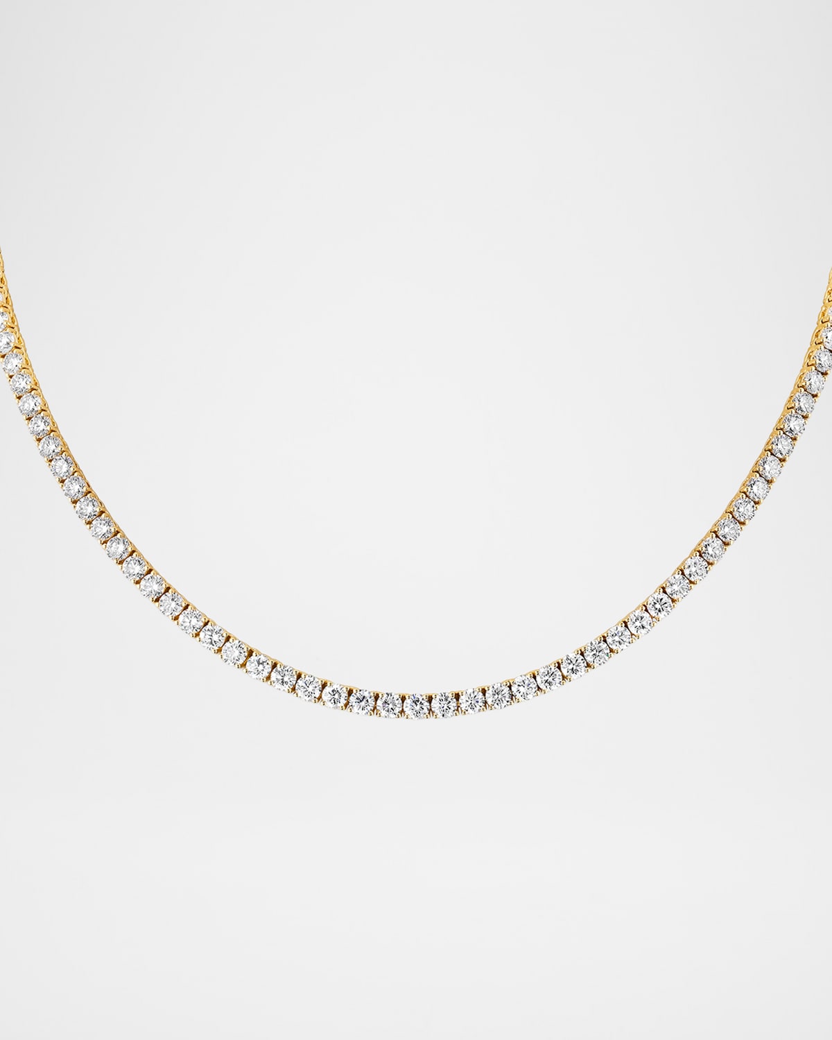 Neiman Marcus Diamonds 18Y 17" 4 Prong Straight Diamond Necklace