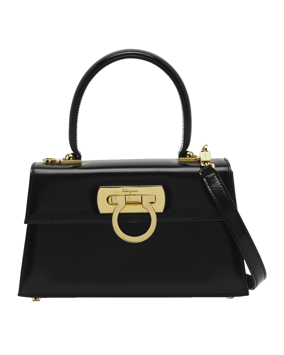 Ferragamo Creation Gancio Leather Top-Handle Bag
