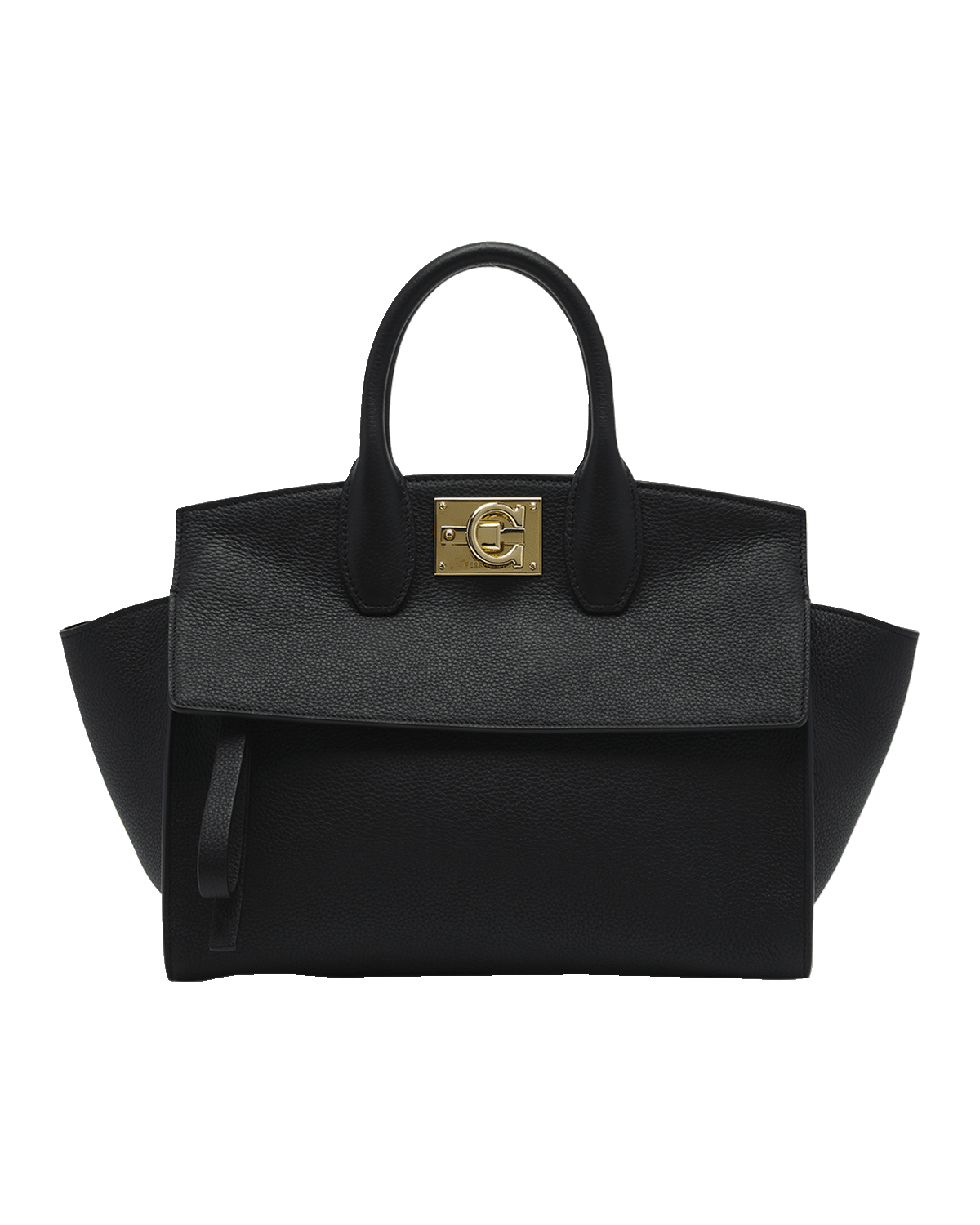 Ferragamo The Studio Soft Small Leather Top-Handle Bag