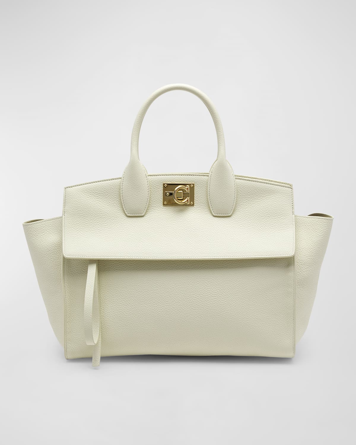 Ferragamo The Studio Leather Top-Handle Bag