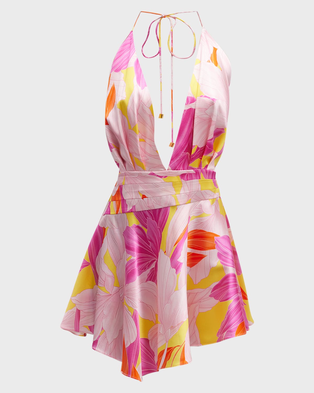 Silk Floral Dress Neiman Marcus