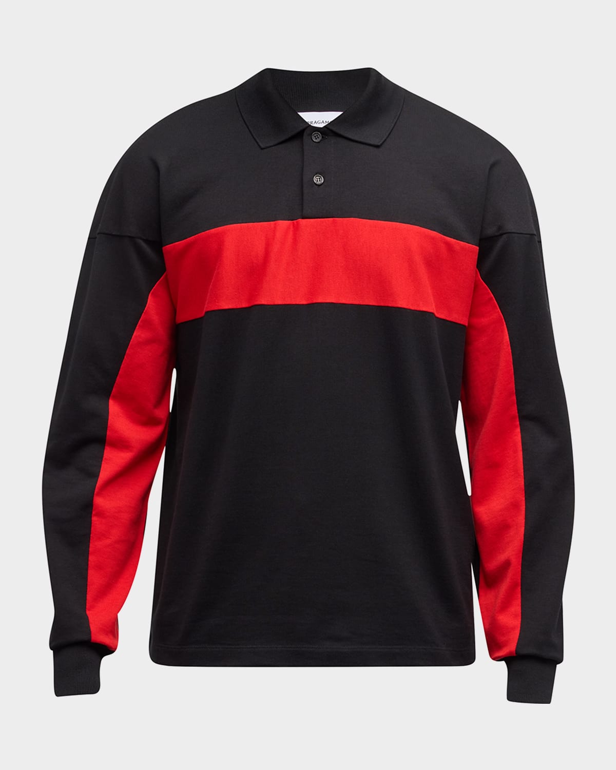 Ferragamo Men's Colorblock Polo Shirt