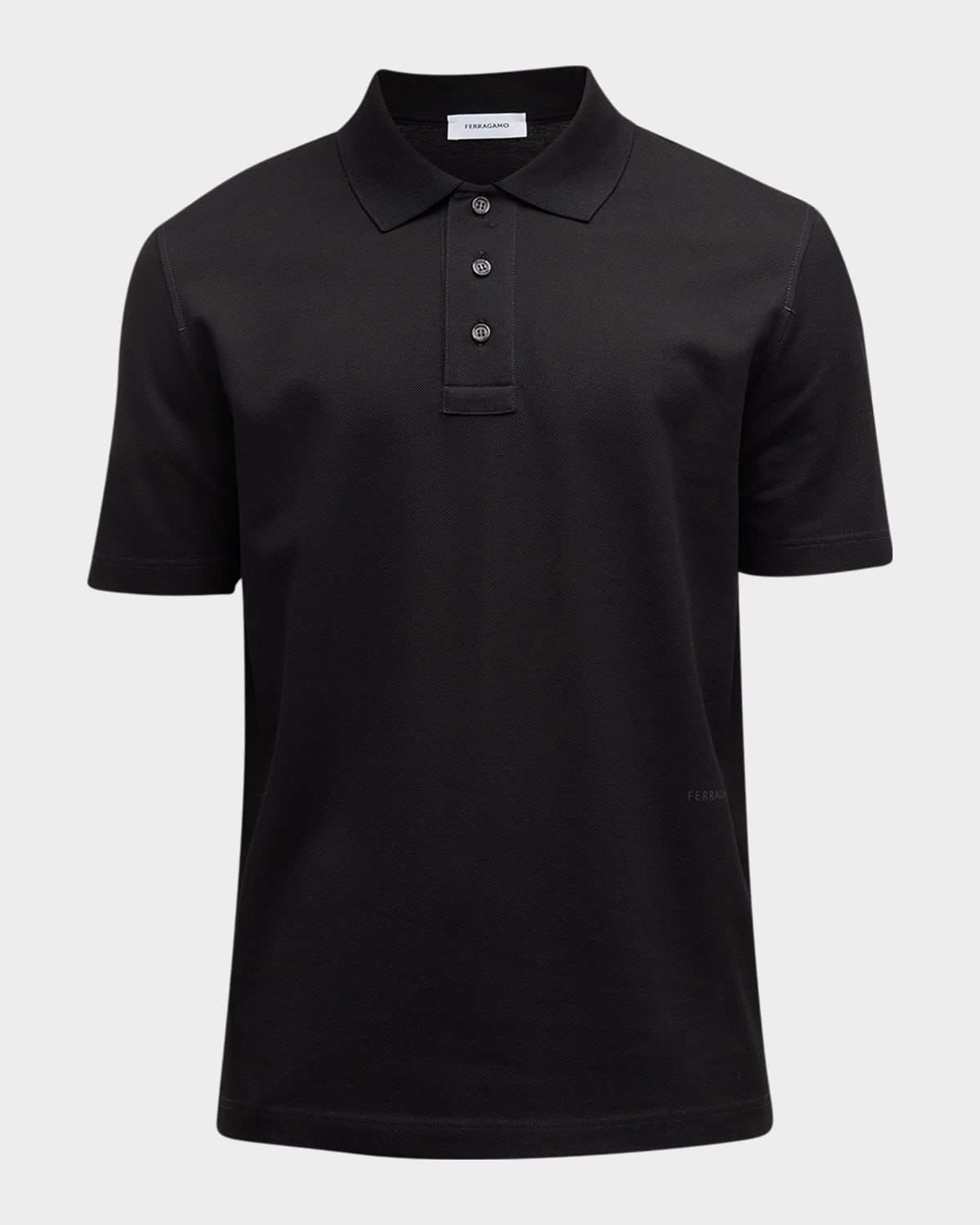 Ferragamo Men's Pique Polo Shirt