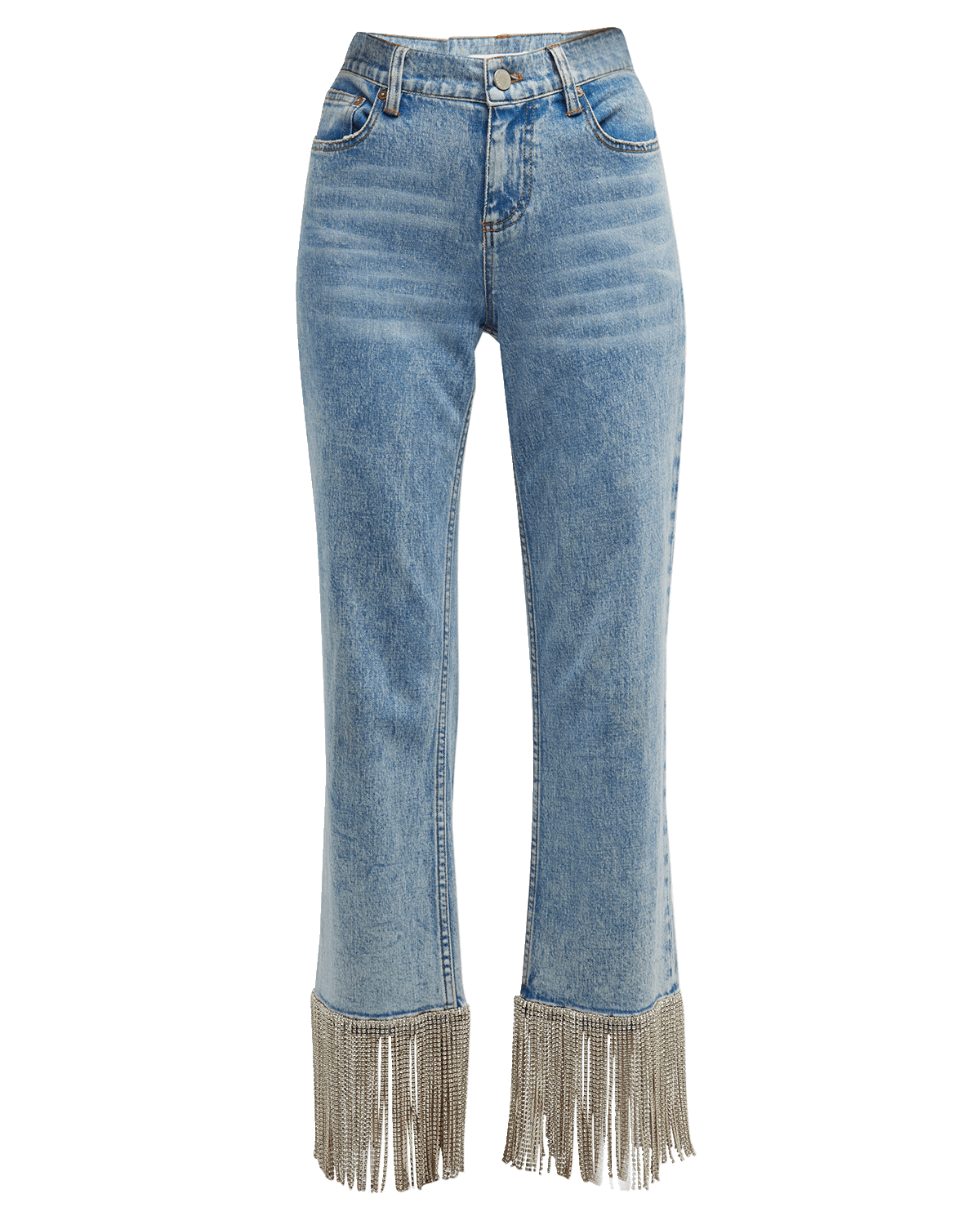 Alice + Olivia Trish LowRise Baggy Jeans Neiman Marcus