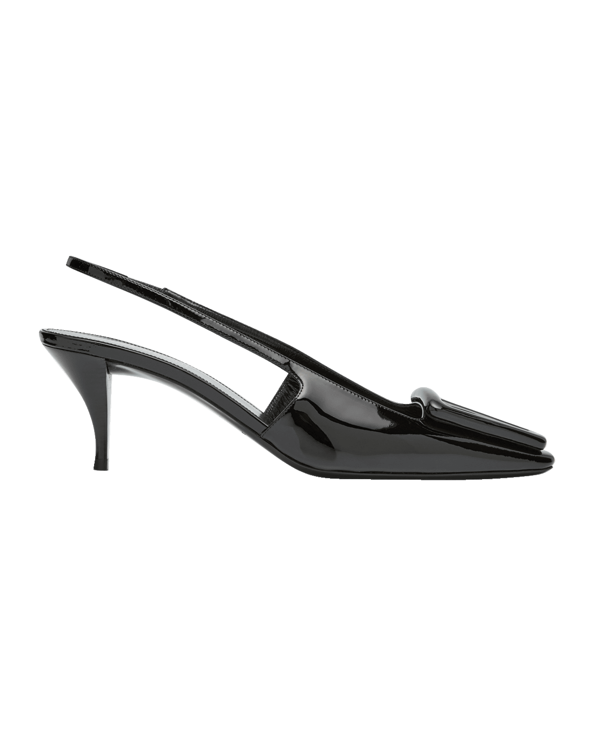 Saint Laurent Tom Patent Buckle Slingback Pumps