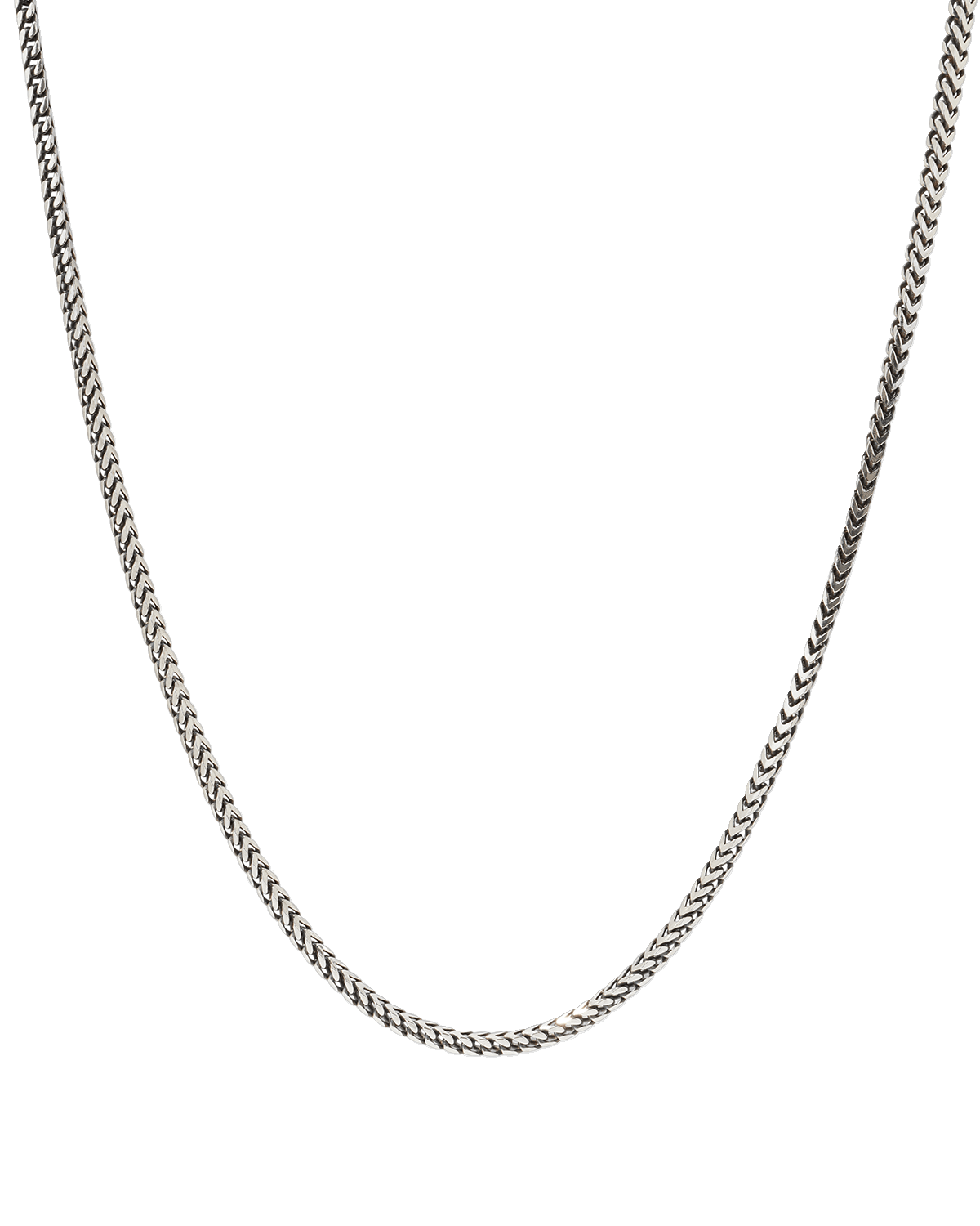 David Yurman Men's Double Box Chain Necklace in Silver, 2.6mm, 22"L