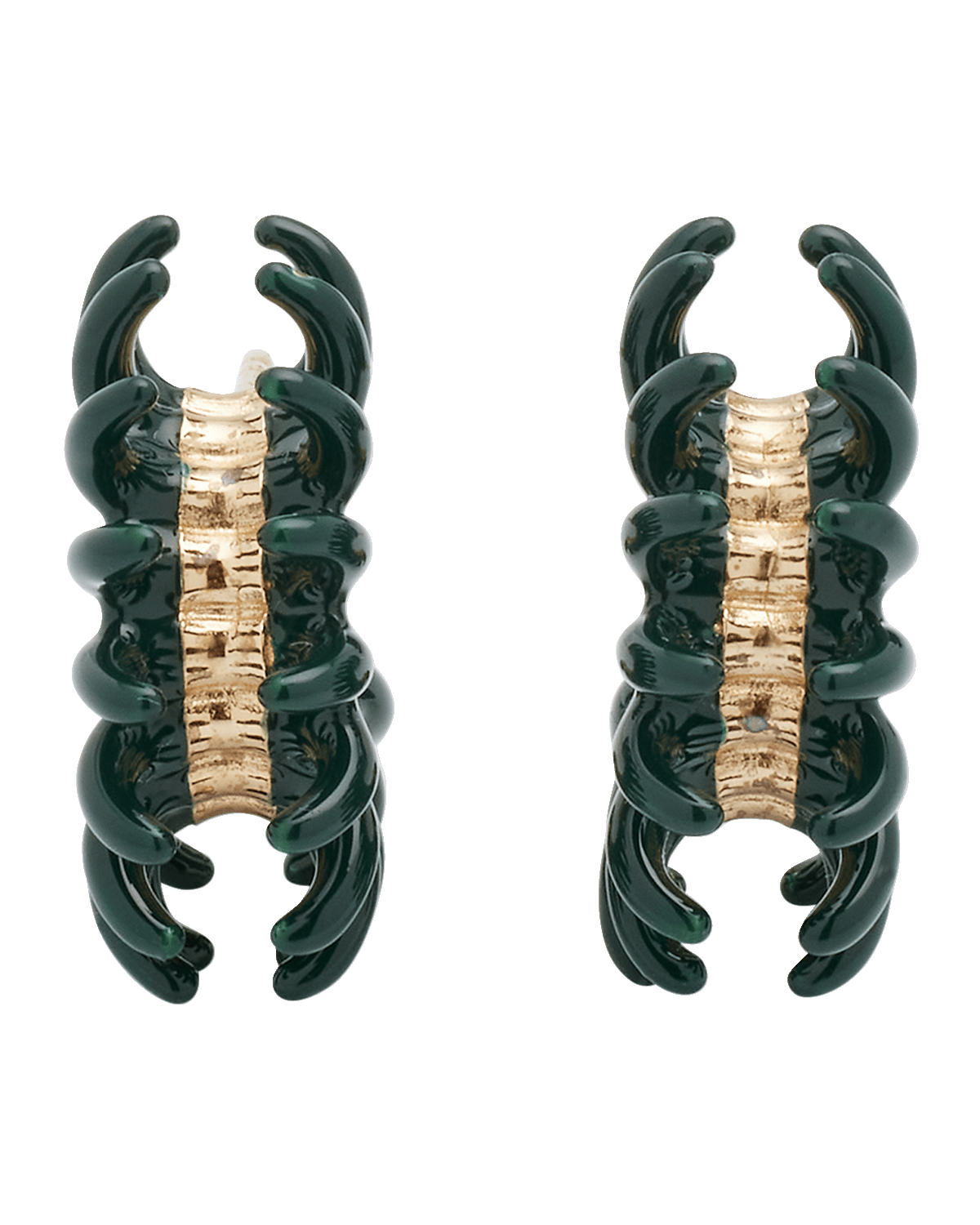 Bottega Veneta Hand-Enameled Earrings