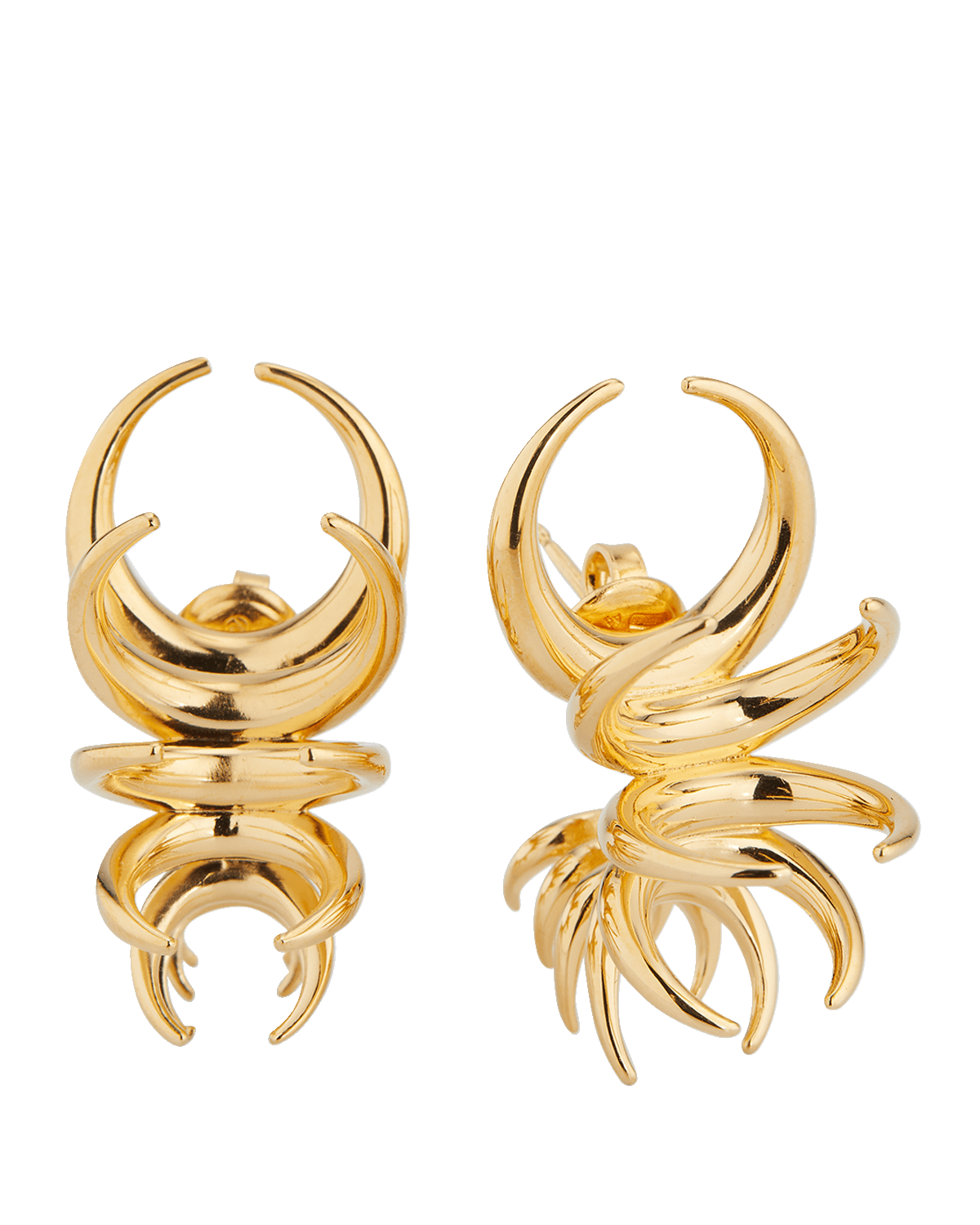 Bottega Veneta Spine Hoop Earrings