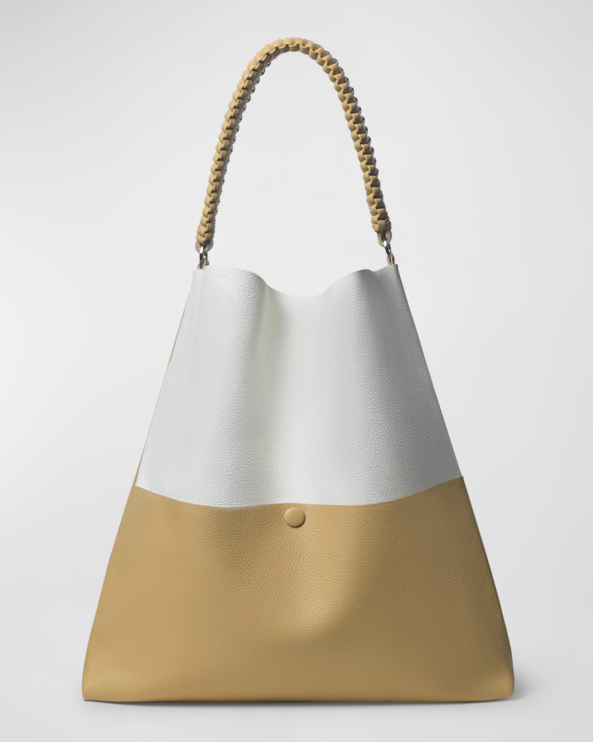 Callista Mini Grained Leather Tote Bag