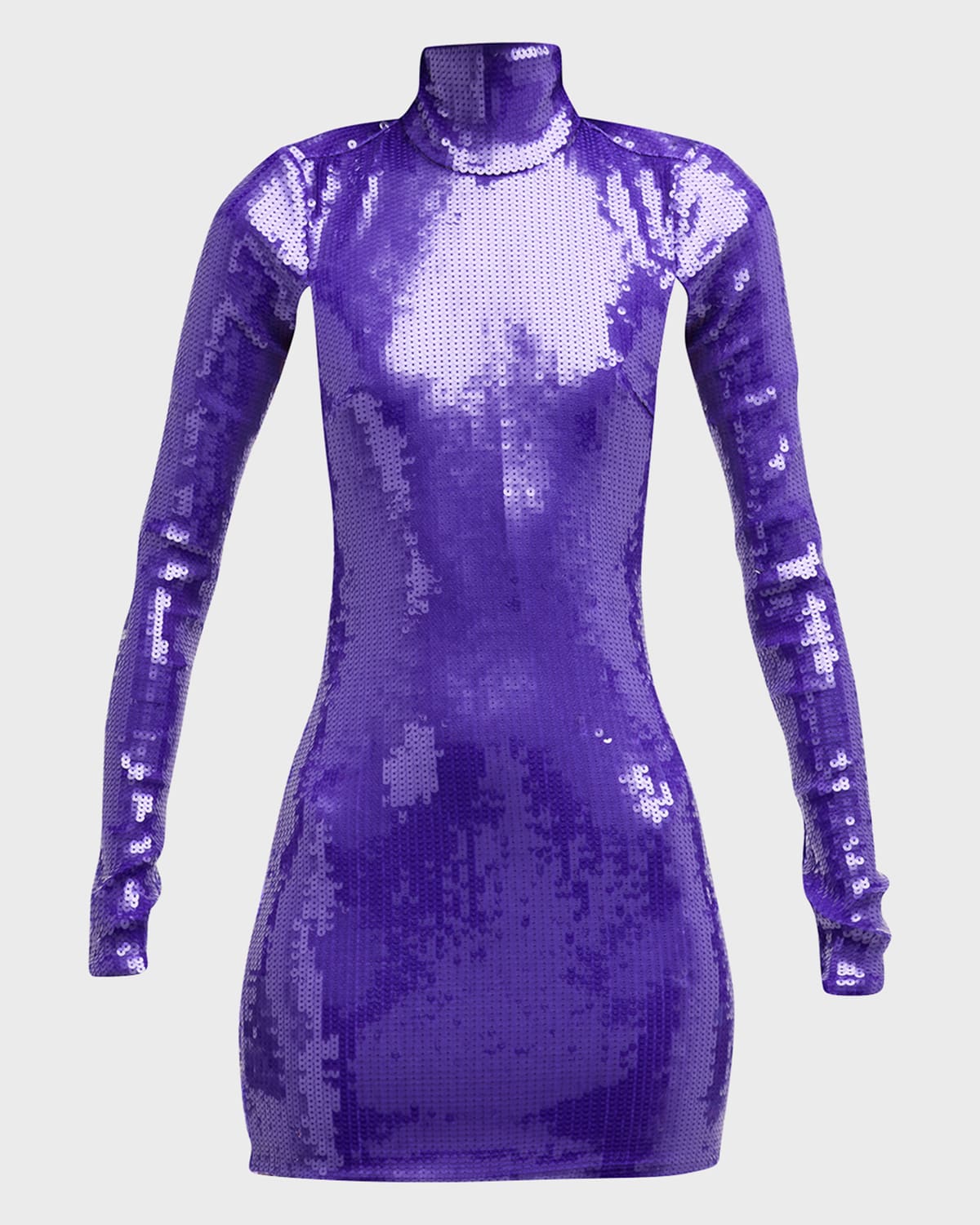 Sequin Mini Dress with Open Back