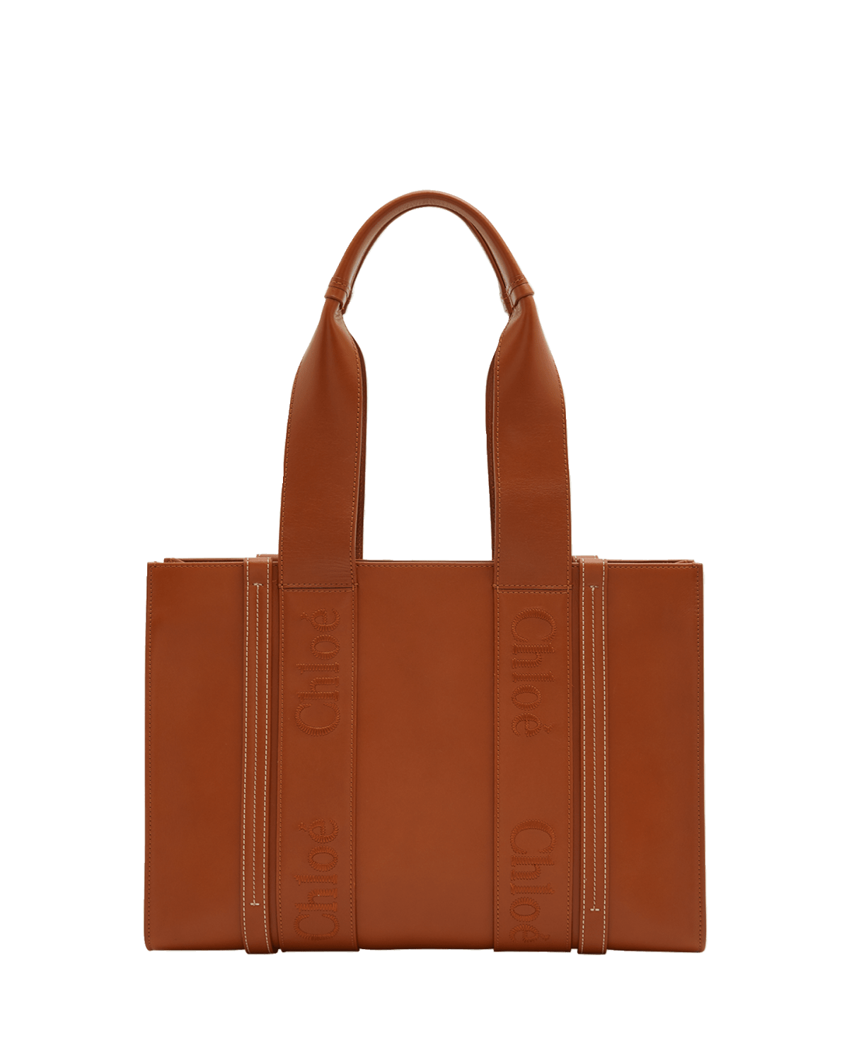 Chloe Woody Medium Tote Bag in Leather