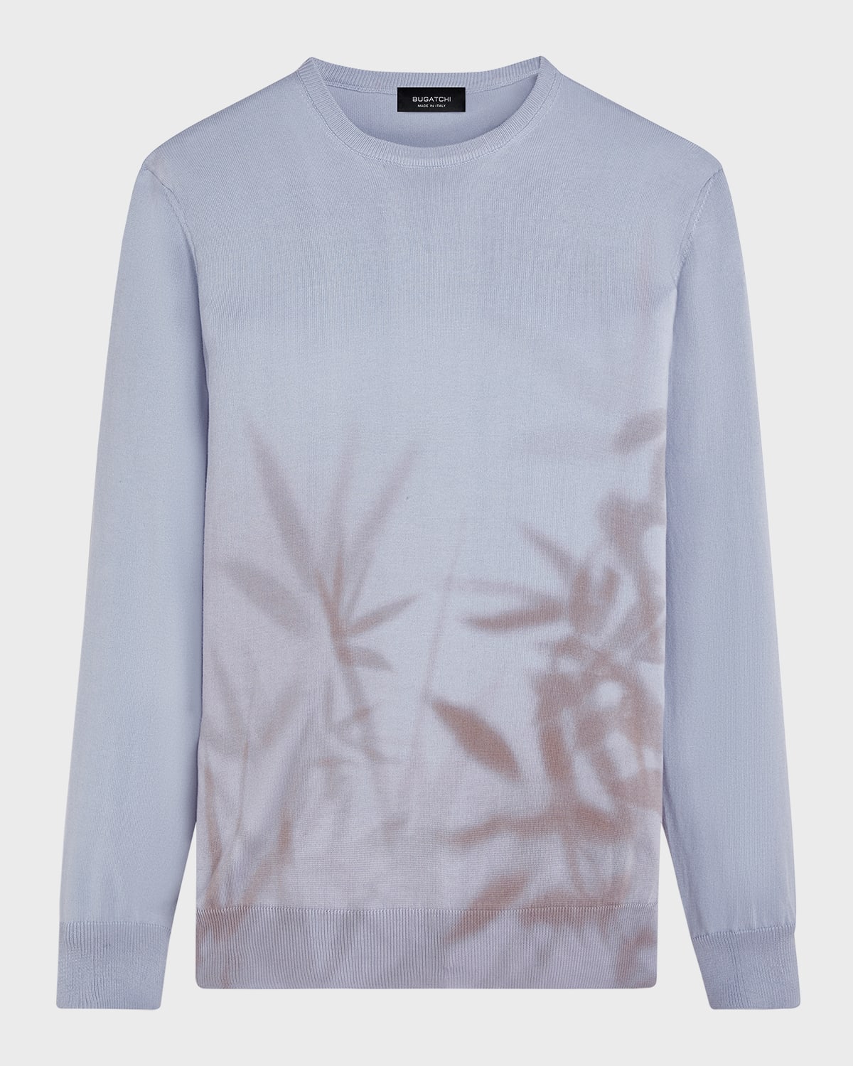 Bugatchi Men's Leaf-Print Crew Sweater