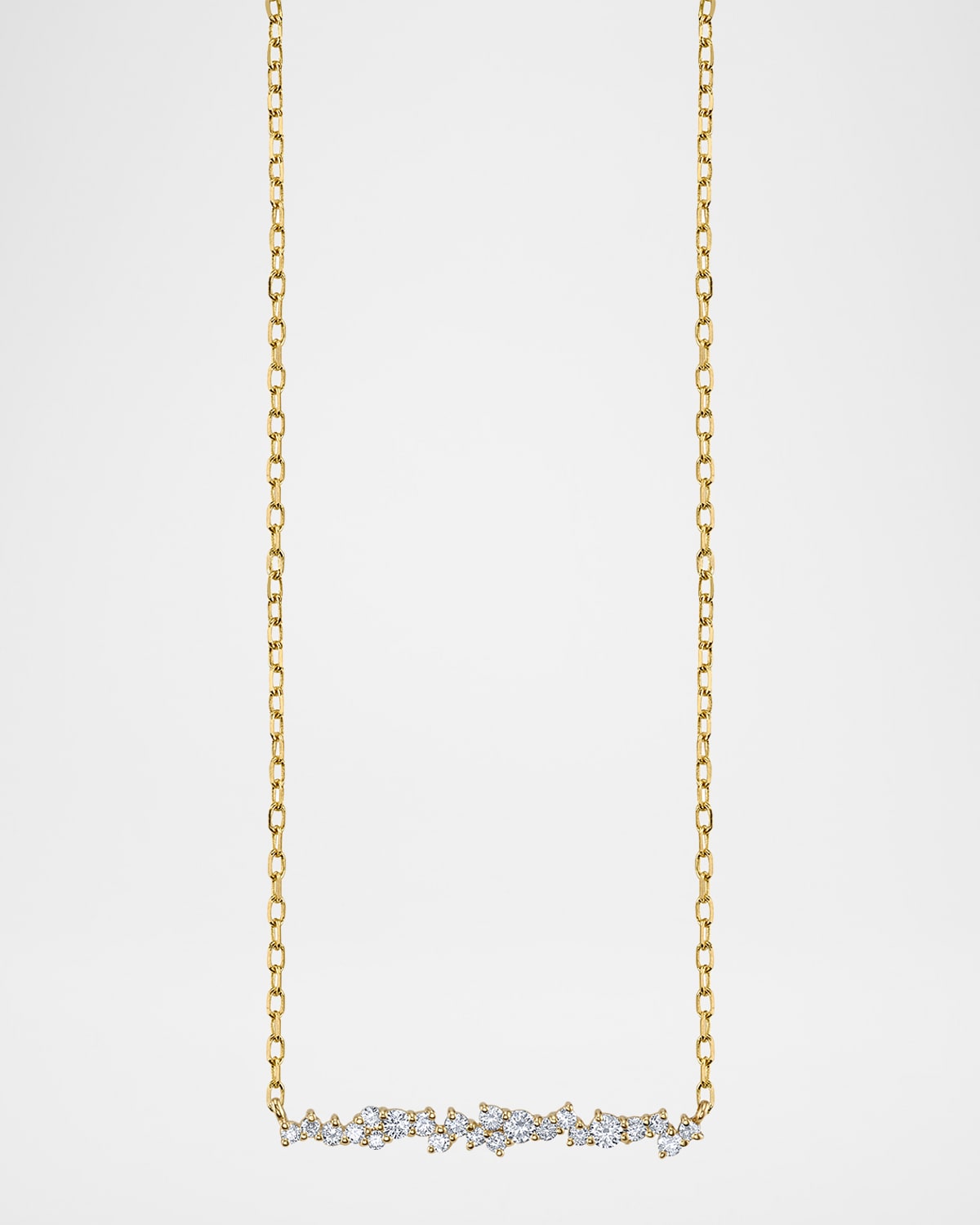 Sydney Evan 14K Yellow Gold Diamond Cocktail Bar Necklace
